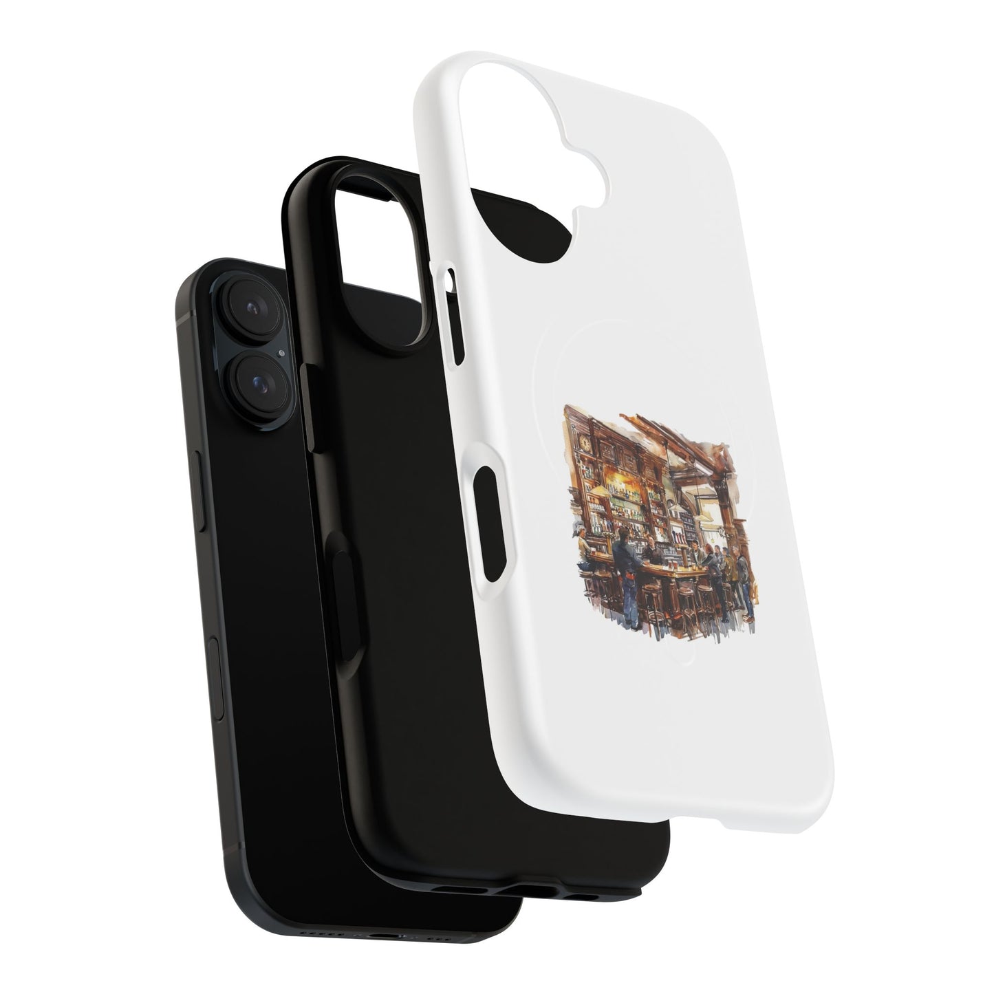 Artistic Tough Magnetic Phone Case for Secure Style, Protective Cover, Customizable Gift, Unique Accessories, Everyday Use