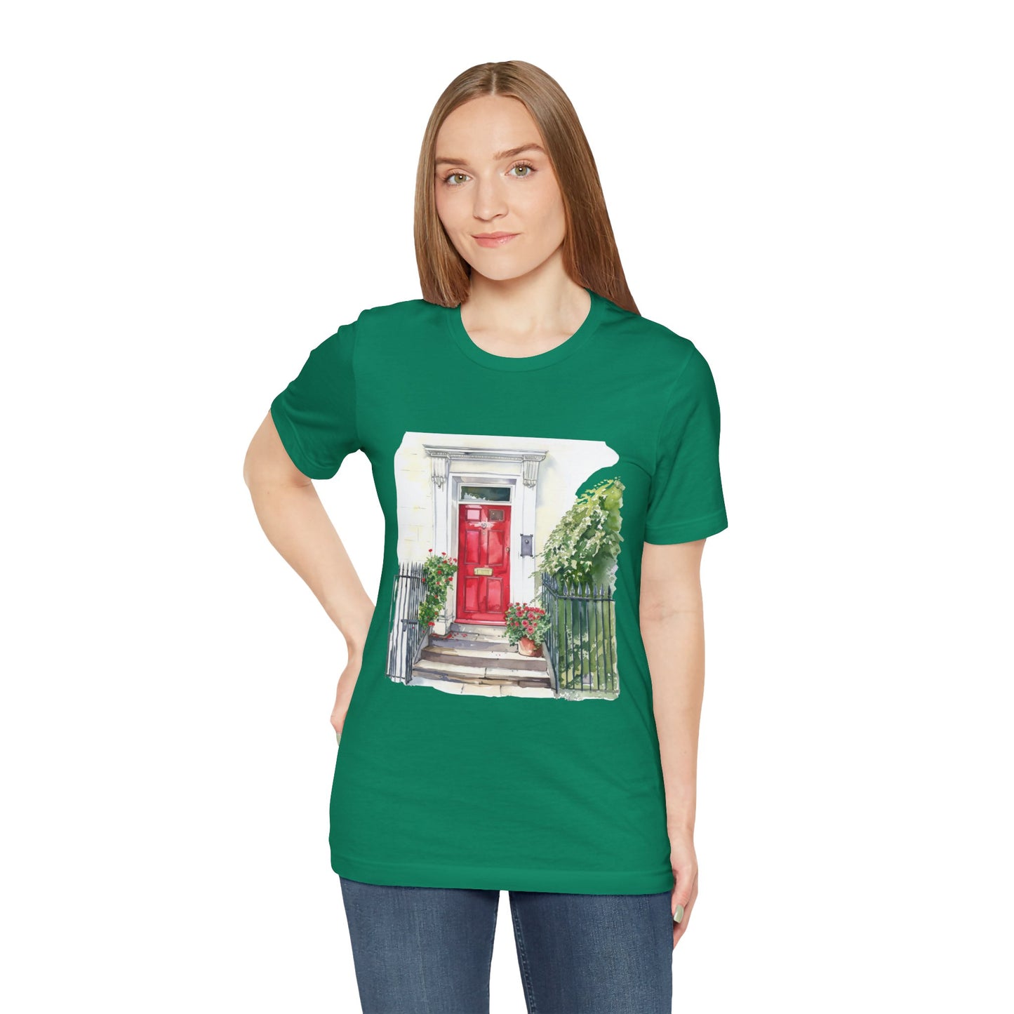 Unisex Jersey Short Sleeve Tee - Greenish British Beauty