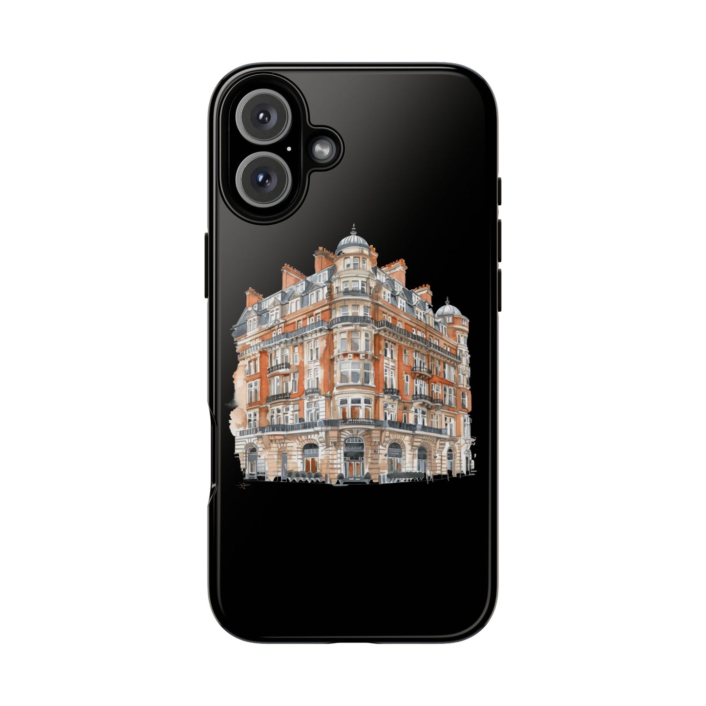 Cityscape Phone Case, Tough Phone Cover, Urban Art Case, Vintage Architecture Design, Gift for Travelers, Stylish Phone Accessory