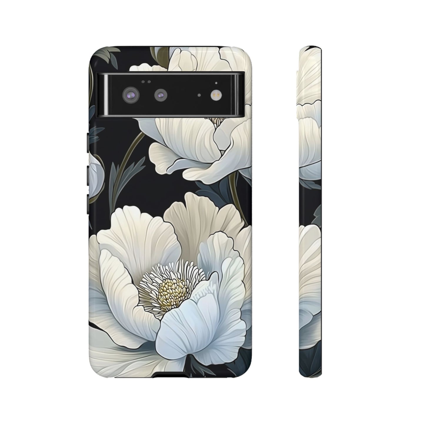 Floral Phone Case, Tough Cases for Women, Stylish Phone Cover, Floral Design Phone Protector, Nature Inspired Tech Accessories