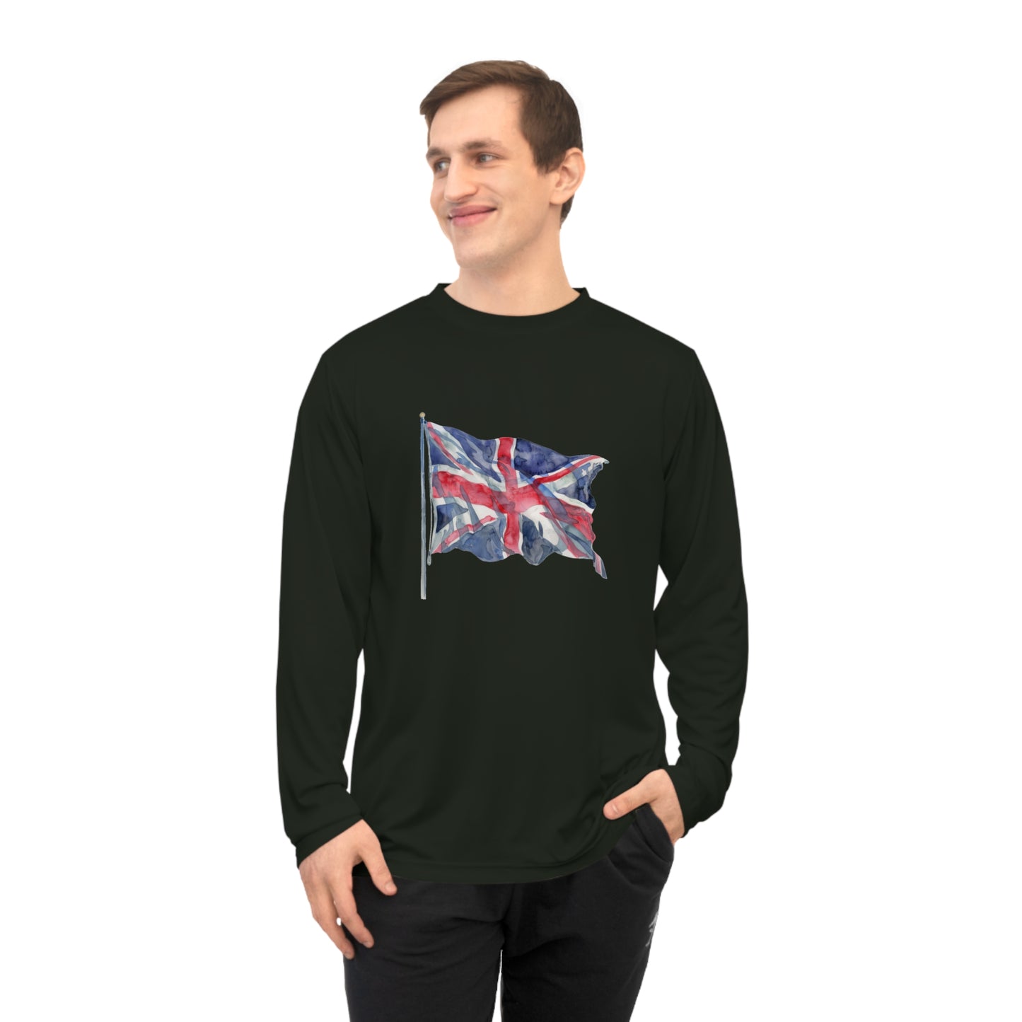 Unisex Performance Long Sleeve Shirt - British Iconic Flag