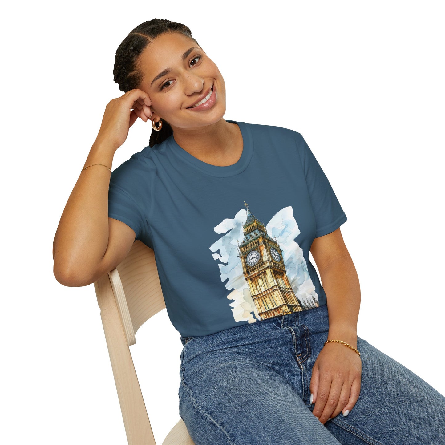 Unisex Softstyle T-Shirt - Timeless Icon - The UK’s Famous Clock Tower