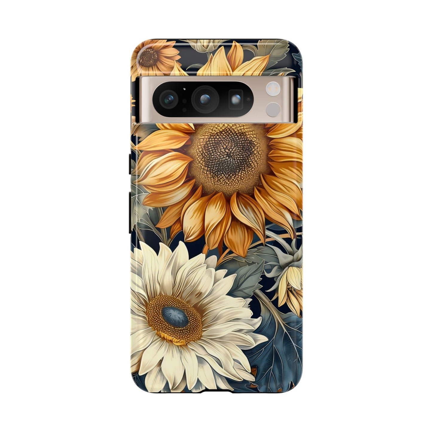 Floral Phone Case for Tough Cases, Sunflower Design, Nature Lover Gift, Birthday Present, Eco-Friendly Accessories, Summer Vibes