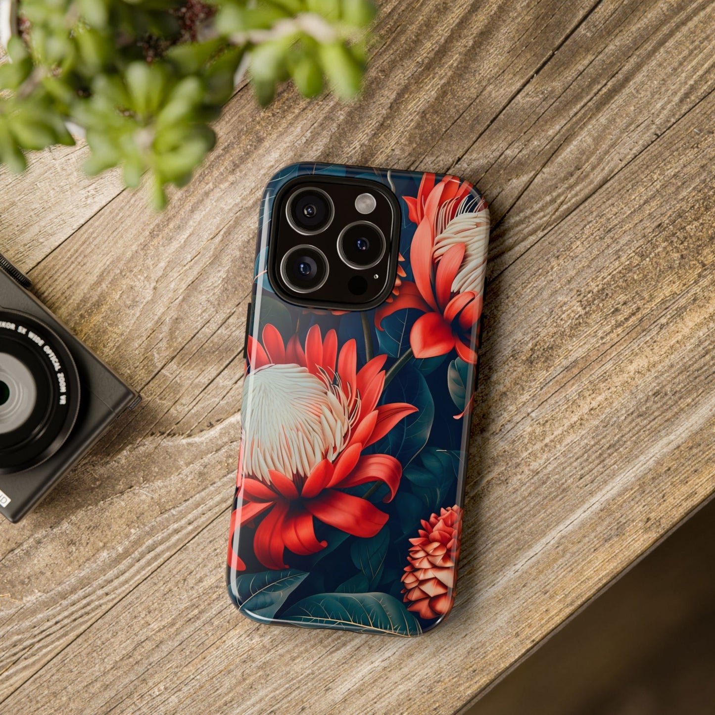 Floral Phone Case for Tough Love, Durable Cover, Unique Gift for Nature Lovers, Birthday, Mother's Day, Floral Design