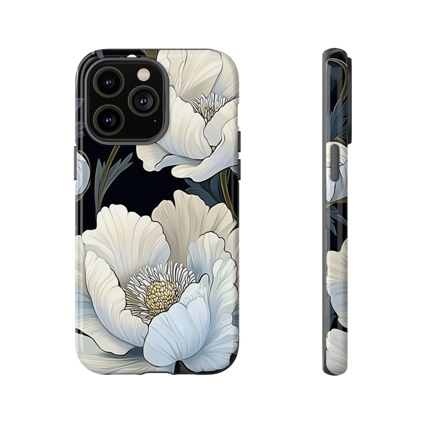 Floral Phone Case, Tough Cases for Women, Stylish Phone Cover, Floral Design Phone Protector, Nature Inspired Tech Accessories