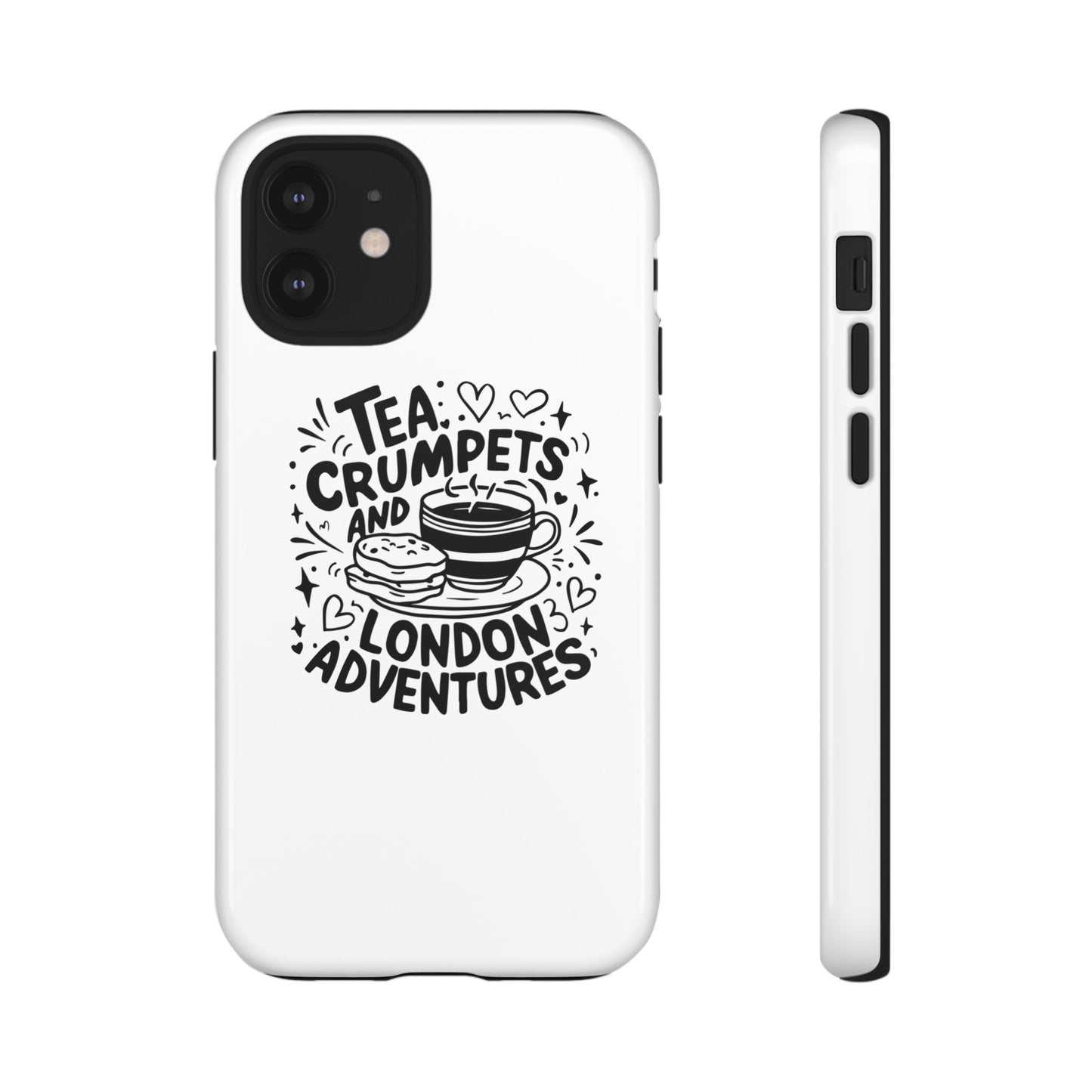 Tea, Crumpets, and London Adventures - Cute Gift for Tea Lovers, London Souvenir, Travel Accessory, Unique Phone Cover