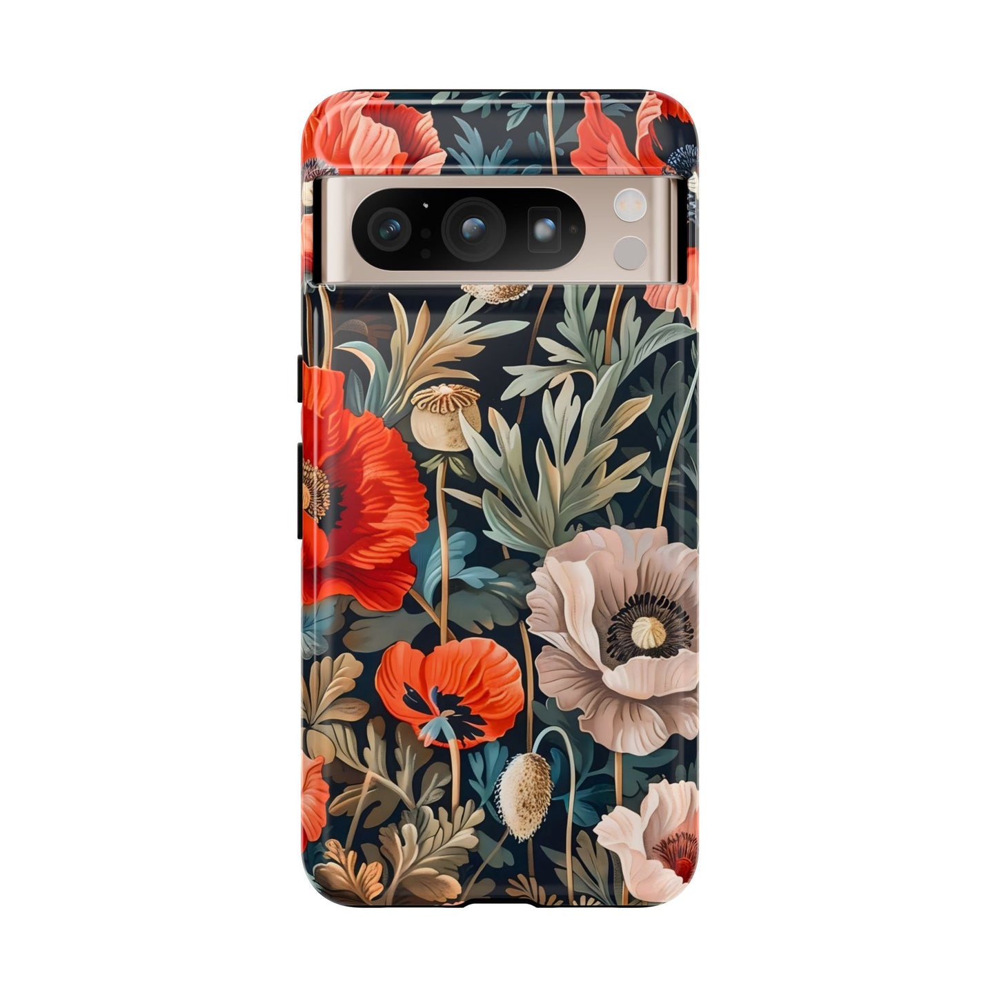 Floral Phone Case - Tough Cases, Flower Design, Chic Tech Accessories, Stylish Gifts, Unique Phone Protectors
