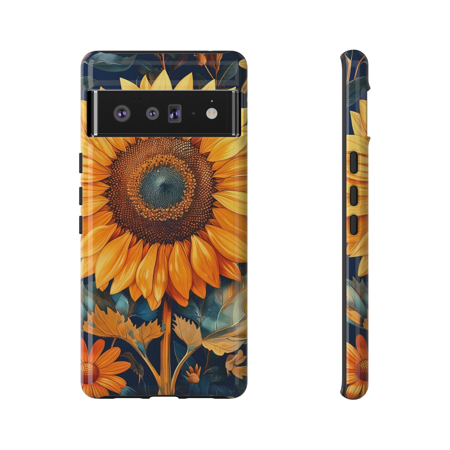 Sunflower Phone Case - Floral Design for Nature Lovers, Cute Spring Accessory, Gift for Her, Eco-Friendly Cover