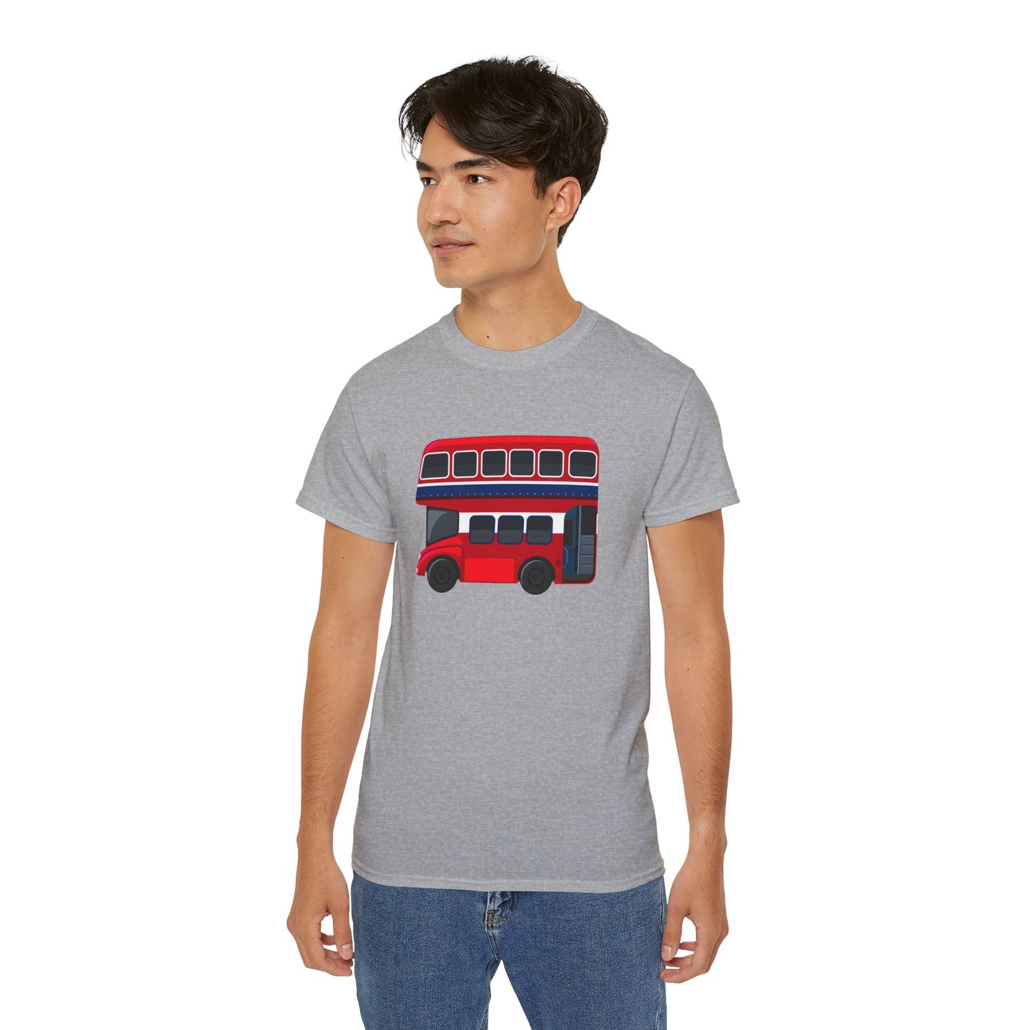 Unisex Ultra Cotton Tee - The Famous London Red Transport Bus