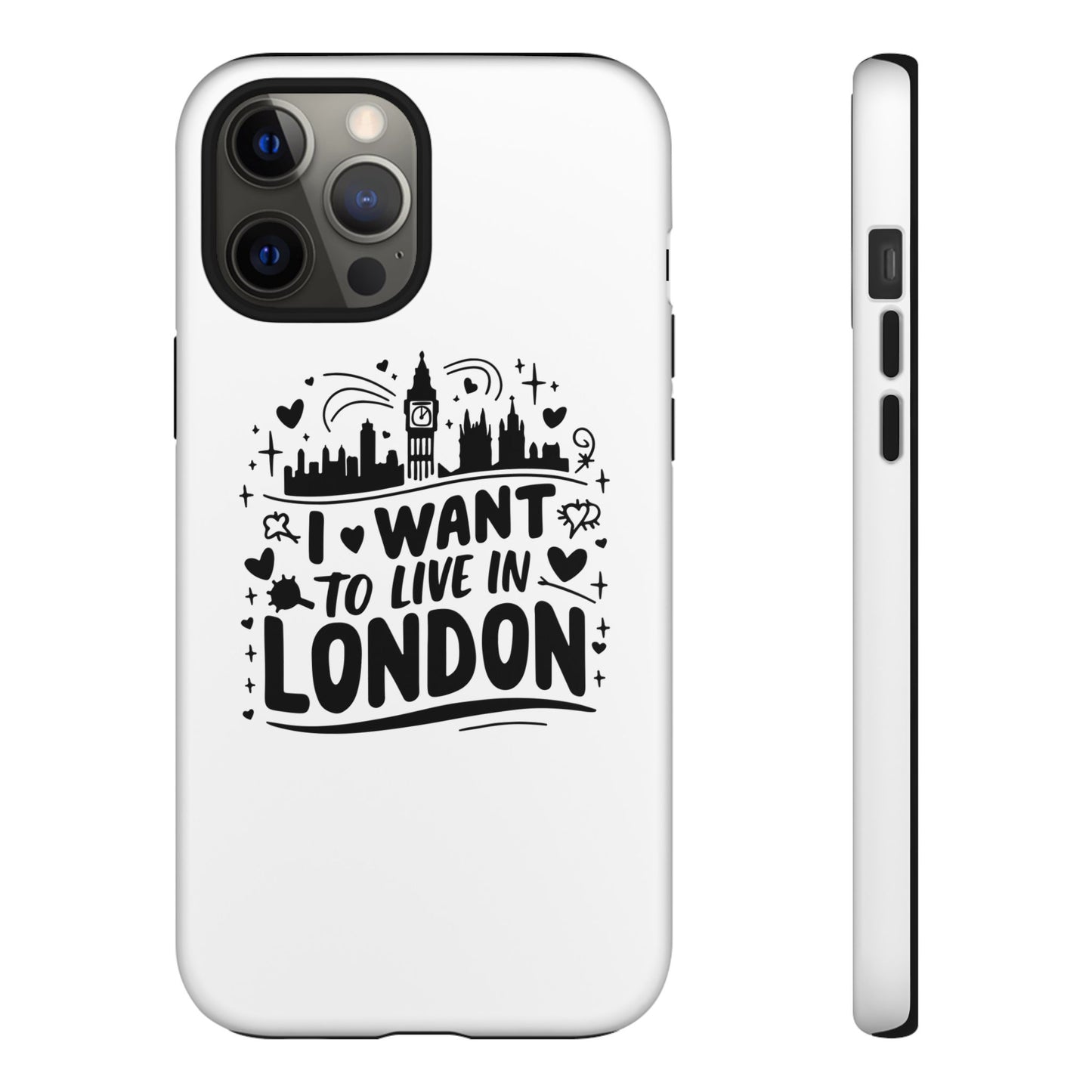 London City iPhone Case, Tough Phone Cover, Travel Gift, London Souvenir, Adventure Accessory, Wanderlust Decor