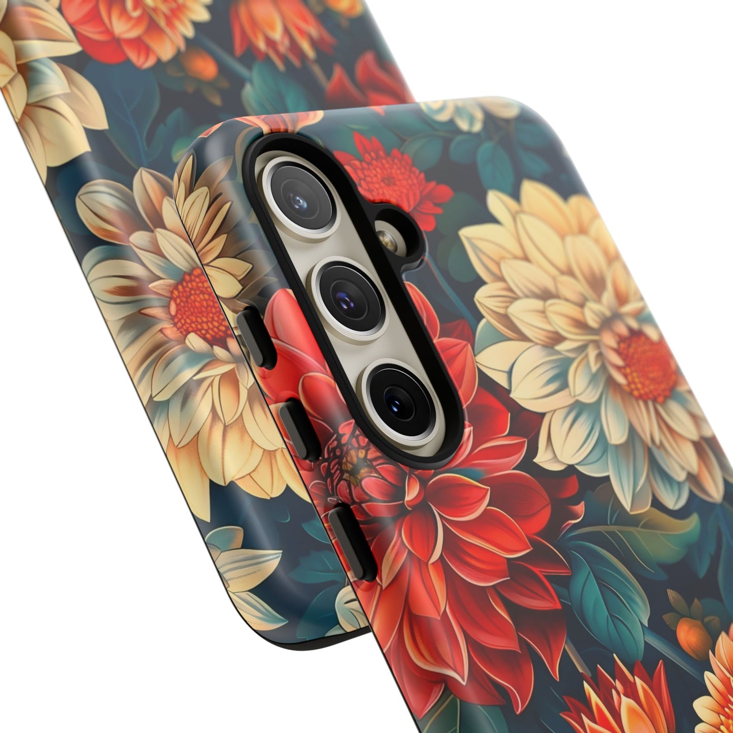 Floral Phone Case - Vibrant Tough Cases, Stylish Floral Cell Phone Cover, Gift for Her, Trendy Phone Accessory, Flower Design