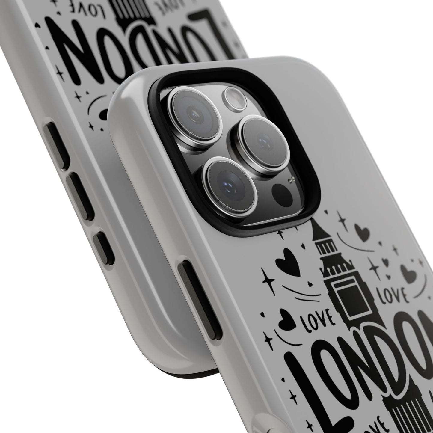 London Love Phone Case, Tough Cases, Stylish Phone Accessories, Unique Gift for Travelers, London Souvenir, Love Design