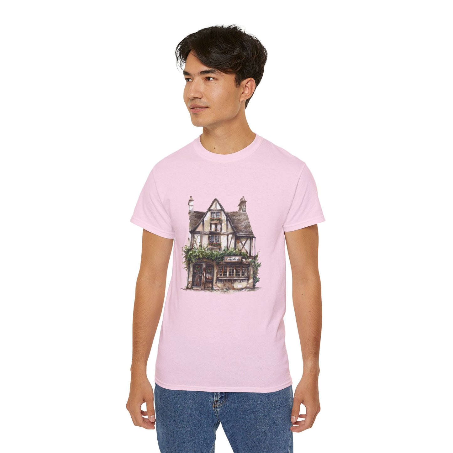 Unisex Ultra Cotton Tee - Classic Architectural Elegant House