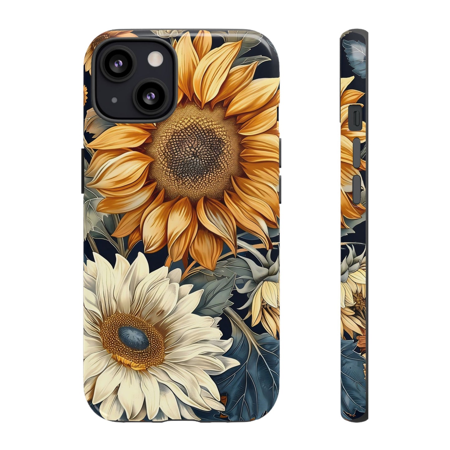 Sunflower Phone Case, Floral Tough Phone Cover, Gift for Nature Lovers, Phone Accessories, Sunflower Gifts