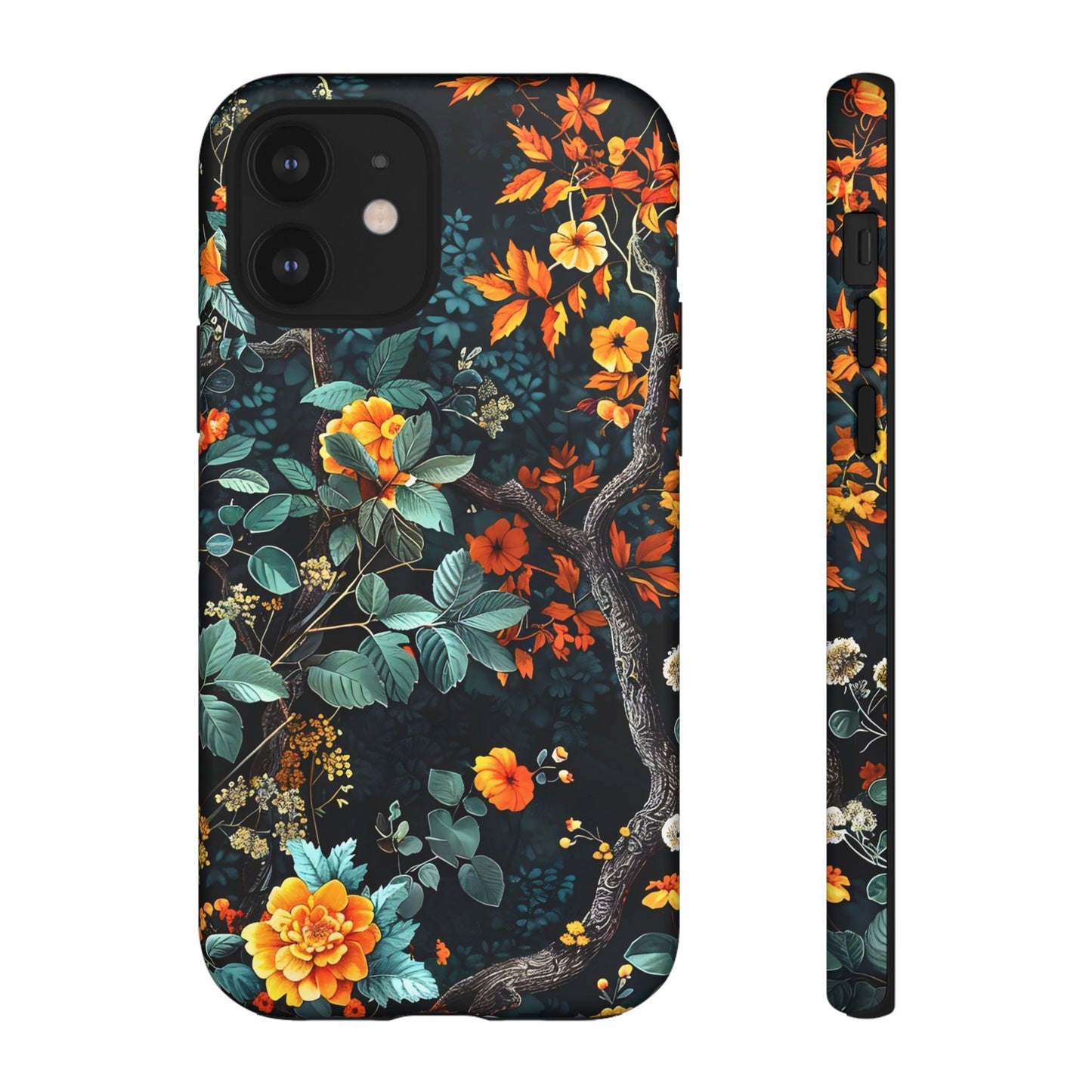 Floral Phone Case | Tough Cases, Protective Cover, Gift for Her, Autumn Vibes, Floral Phone Accessory, Unique Design