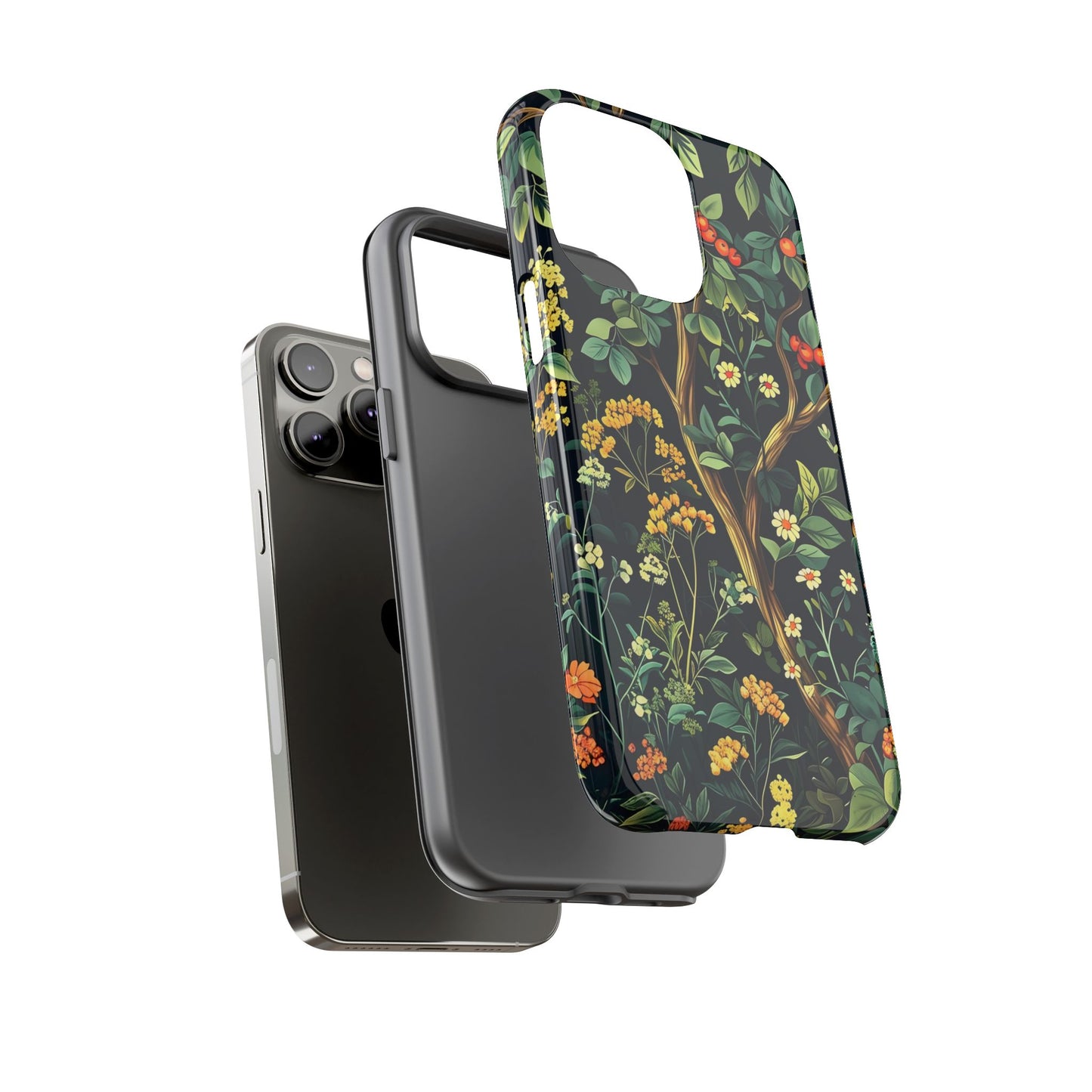 Floral iPhone Case, Nature Inspired Tough Case, Botanical Phone Cover, Eco-Friendly Gift, Unique Floral Design