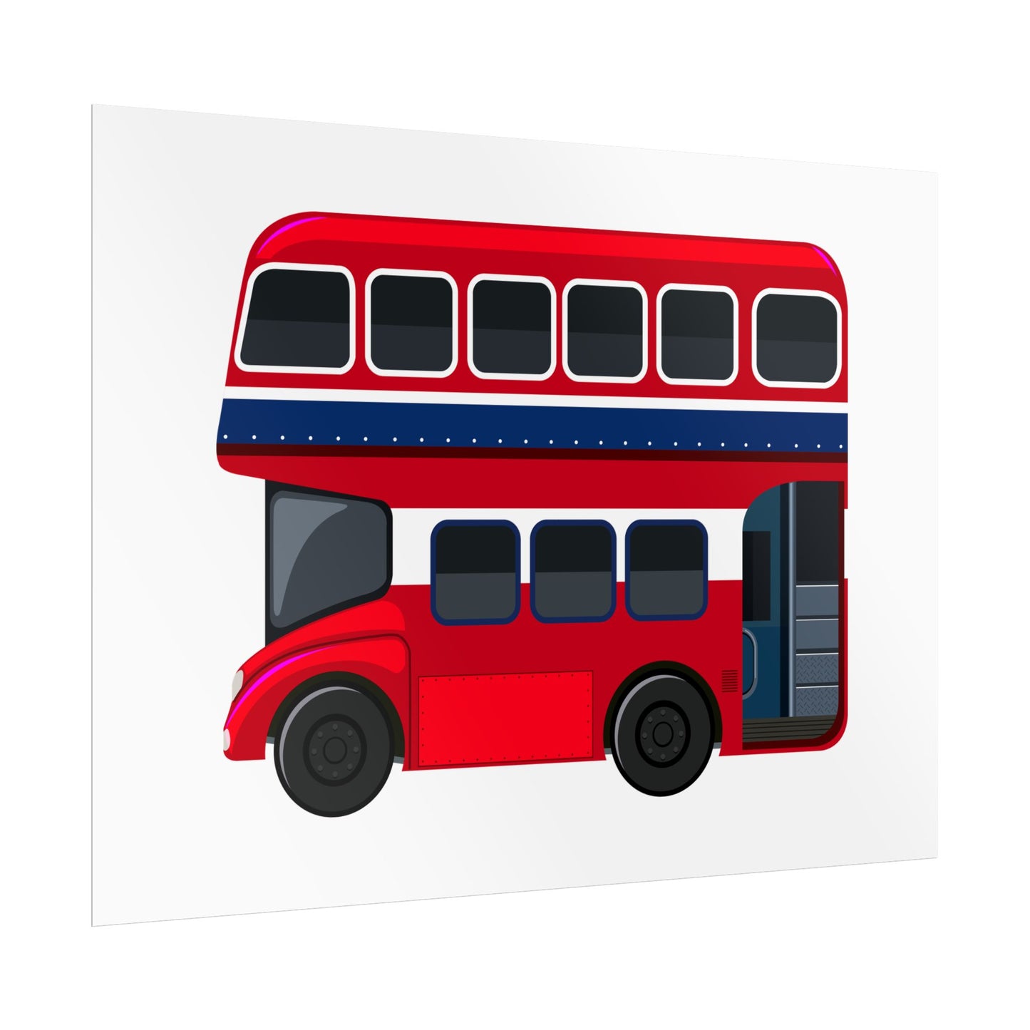 Red Double Decker Bus Rolled Posters