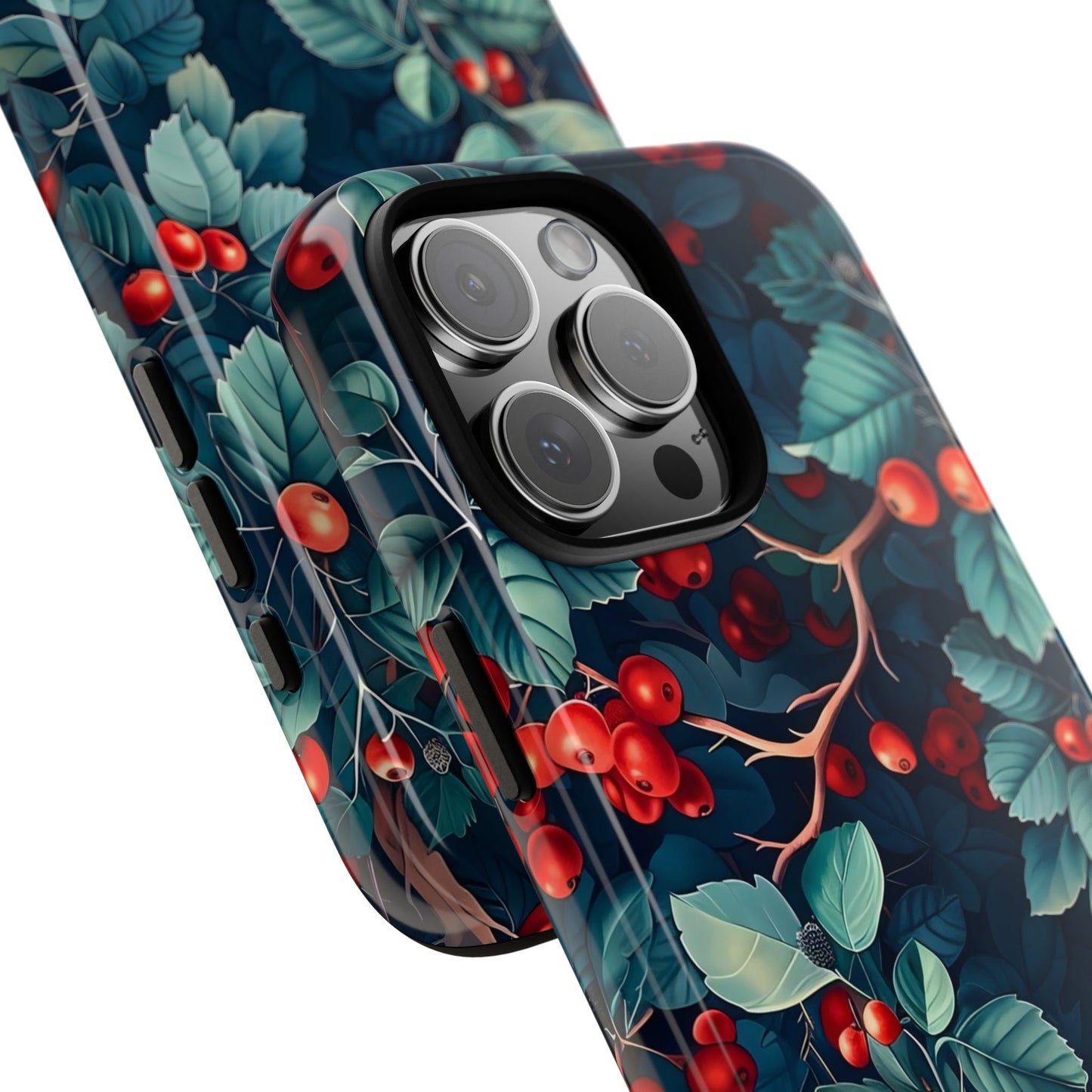 Berry Blossom Phone Case - Nature Lover's Gift, Floral Design, Cute Accessory for Spring, Unique Tech Cover, Perfect for Holidays