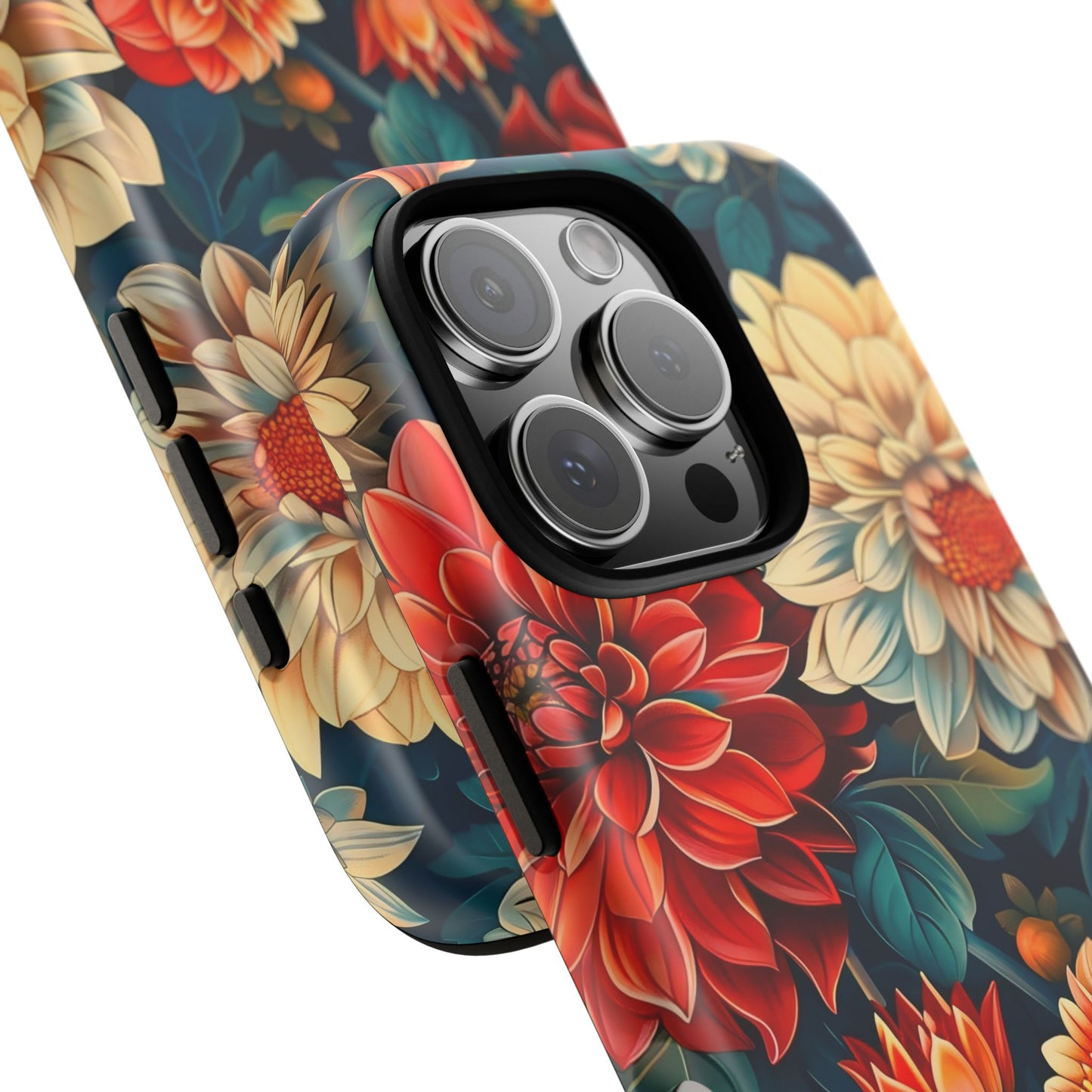 Floral Phone Case - Vibrant Tough Cases, Stylish Floral Cell Phone Cover, Gift for Her, Trendy Phone Accessory, Flower Design