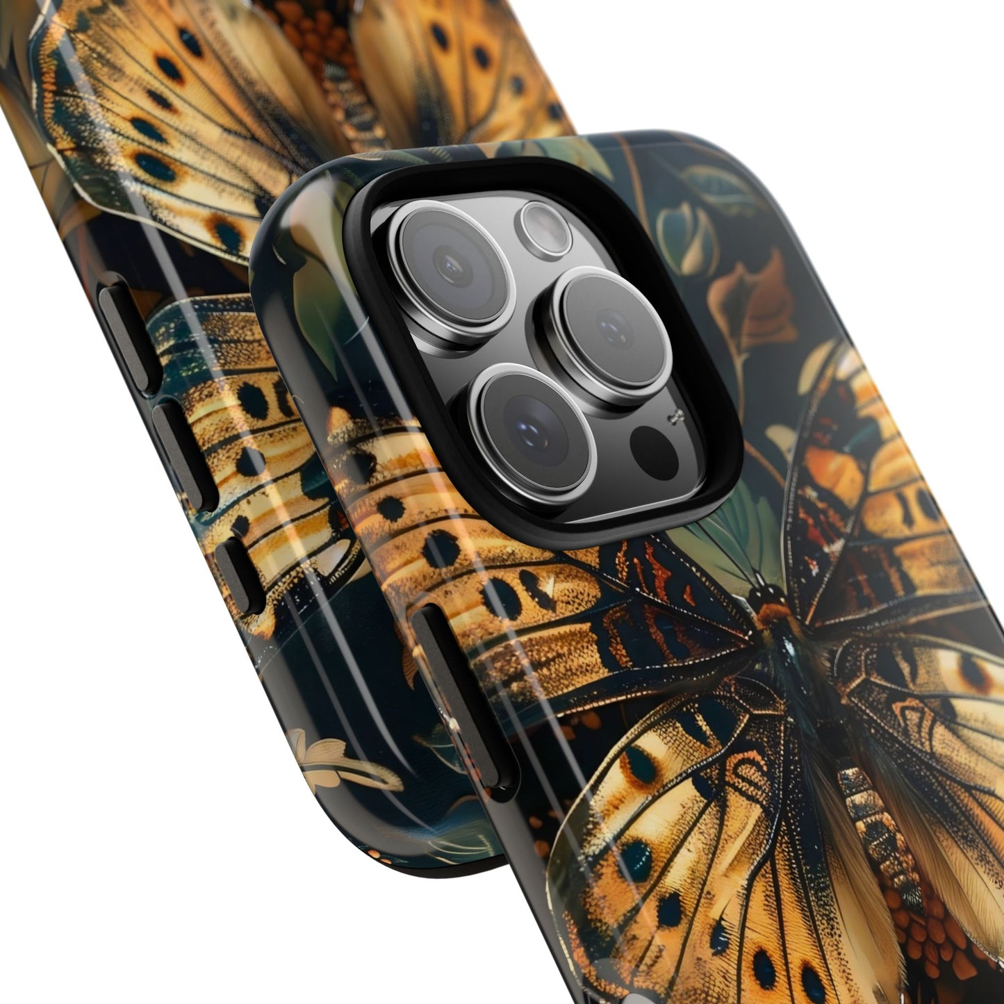 Butterfly Floral Phone Case, Tough Cases, Protective Cover, Unique Gift, Nature Lover, Art Print, Spring Decor