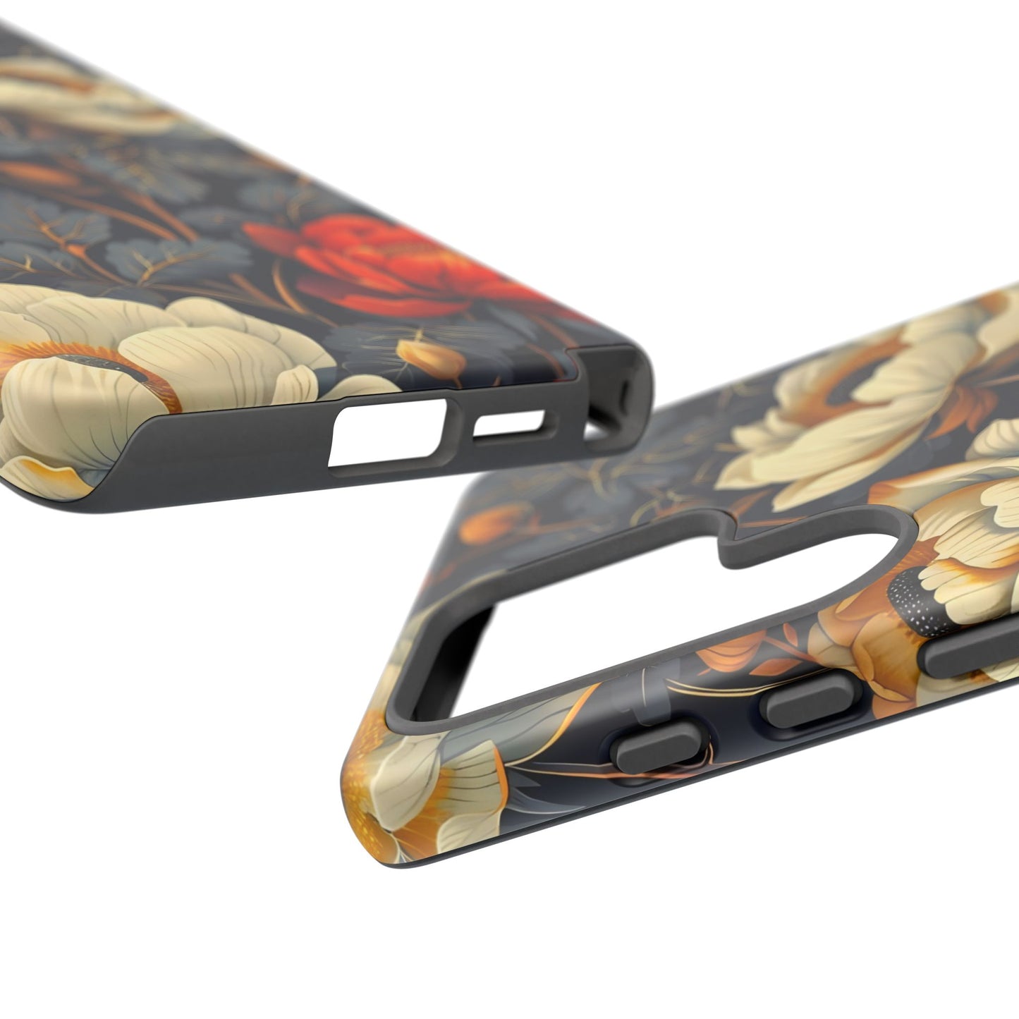 Floral Phone Case - Tough Cases, Stylish Mobile Cover, Flower Design, Holiday Gift, Trendy Accessory, Eco-Friendly Case