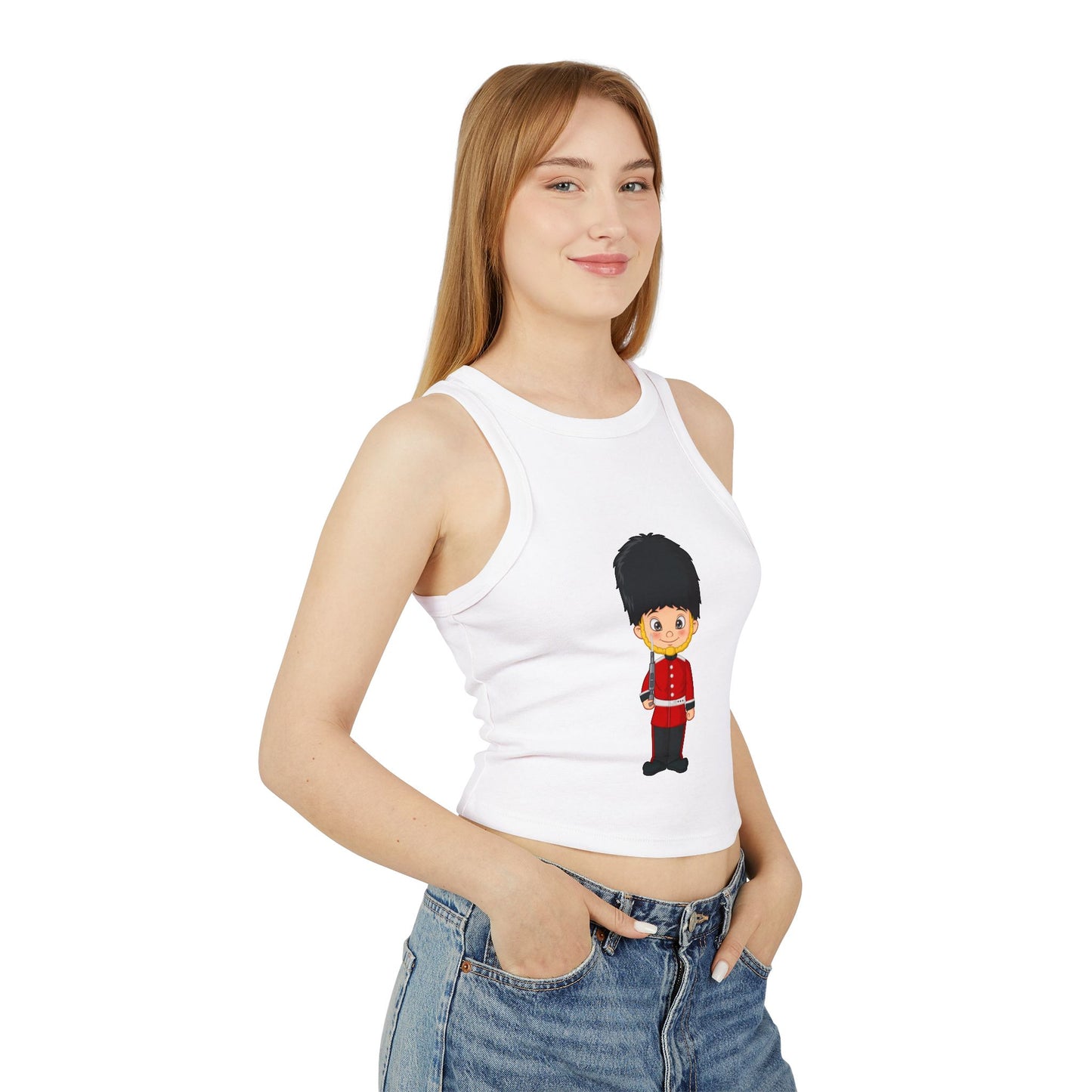 Women's Micro Rib Racer Tank Top - British Royal Guard