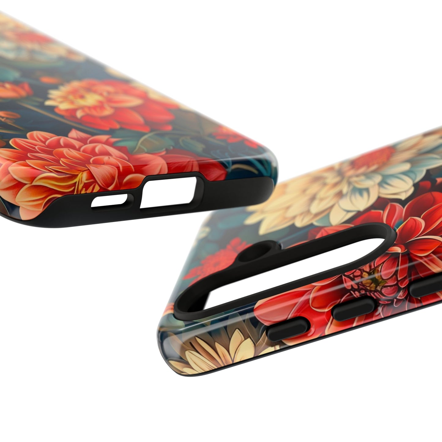 Floral Phone Case - Vibrant Tough Cases, Stylish Floral Cell Phone Cover, Gift for Her, Trendy Phone Accessory, Flower Design