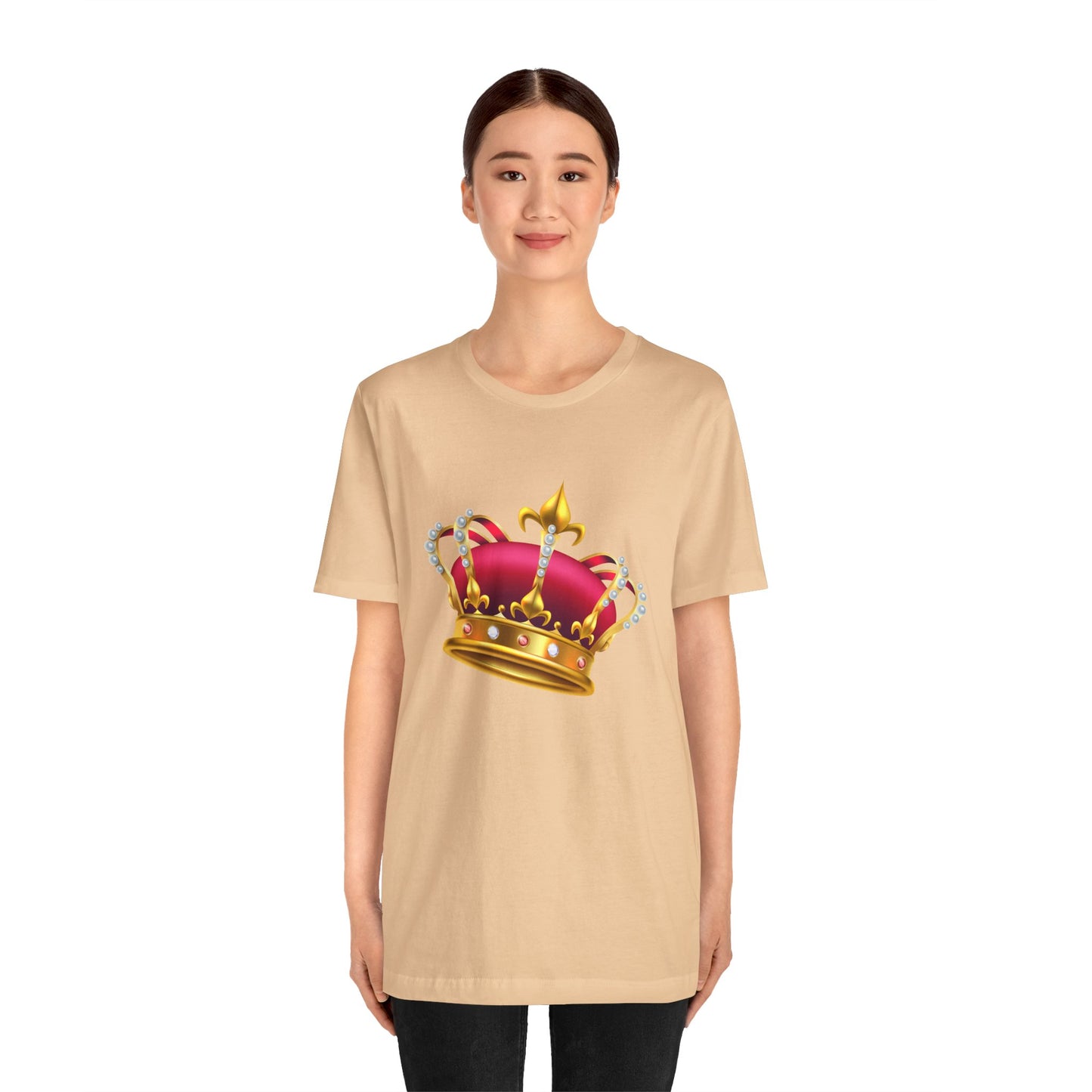 Unisex Jersey Short Sleeve Tee - British Royal Crown Design - Iconic Symbol of Monarchy