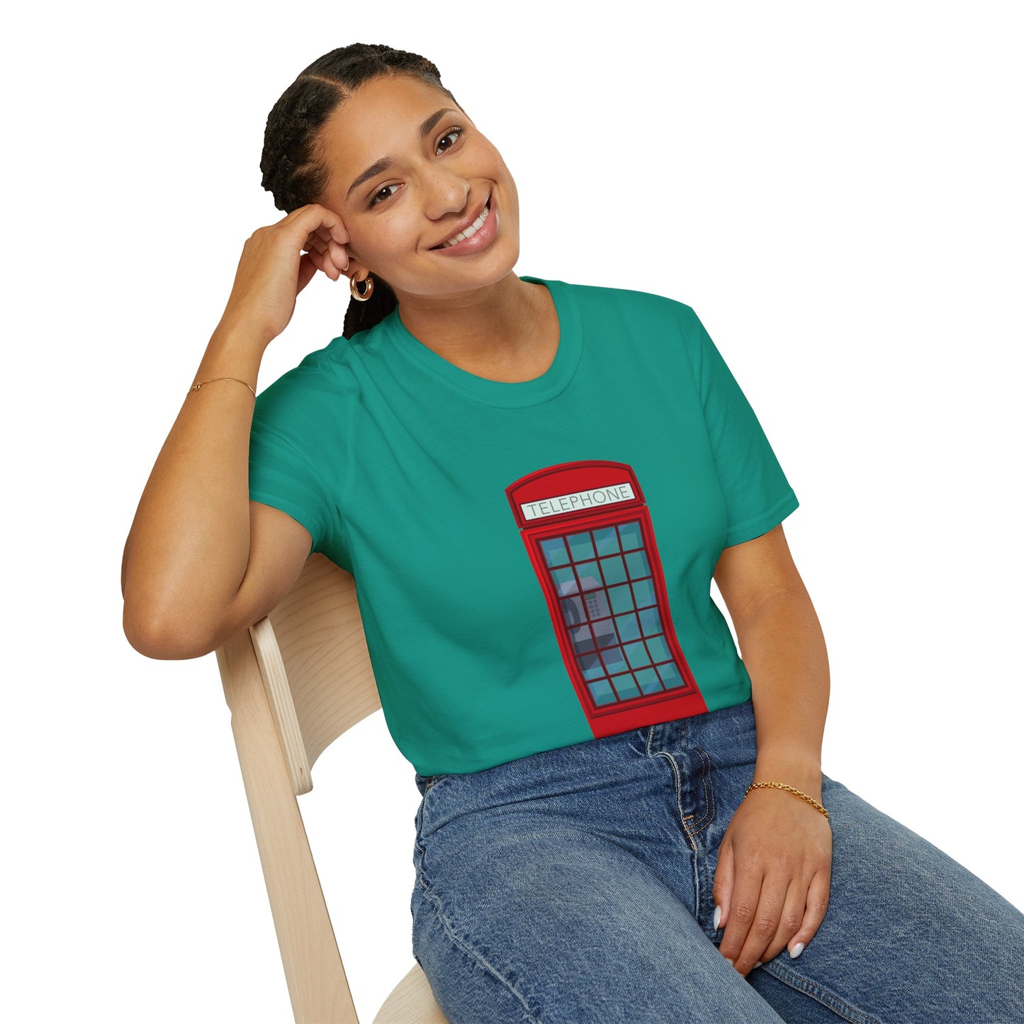 Unisex Softstyle T-Shirt - Iconic British Public Telephone