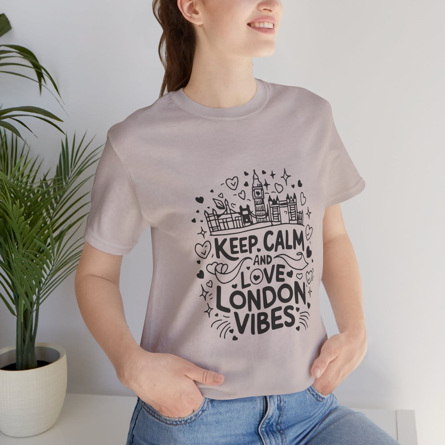 Unisex Jersey Short Sleeve Tee - Keep Calm and love London Vibes