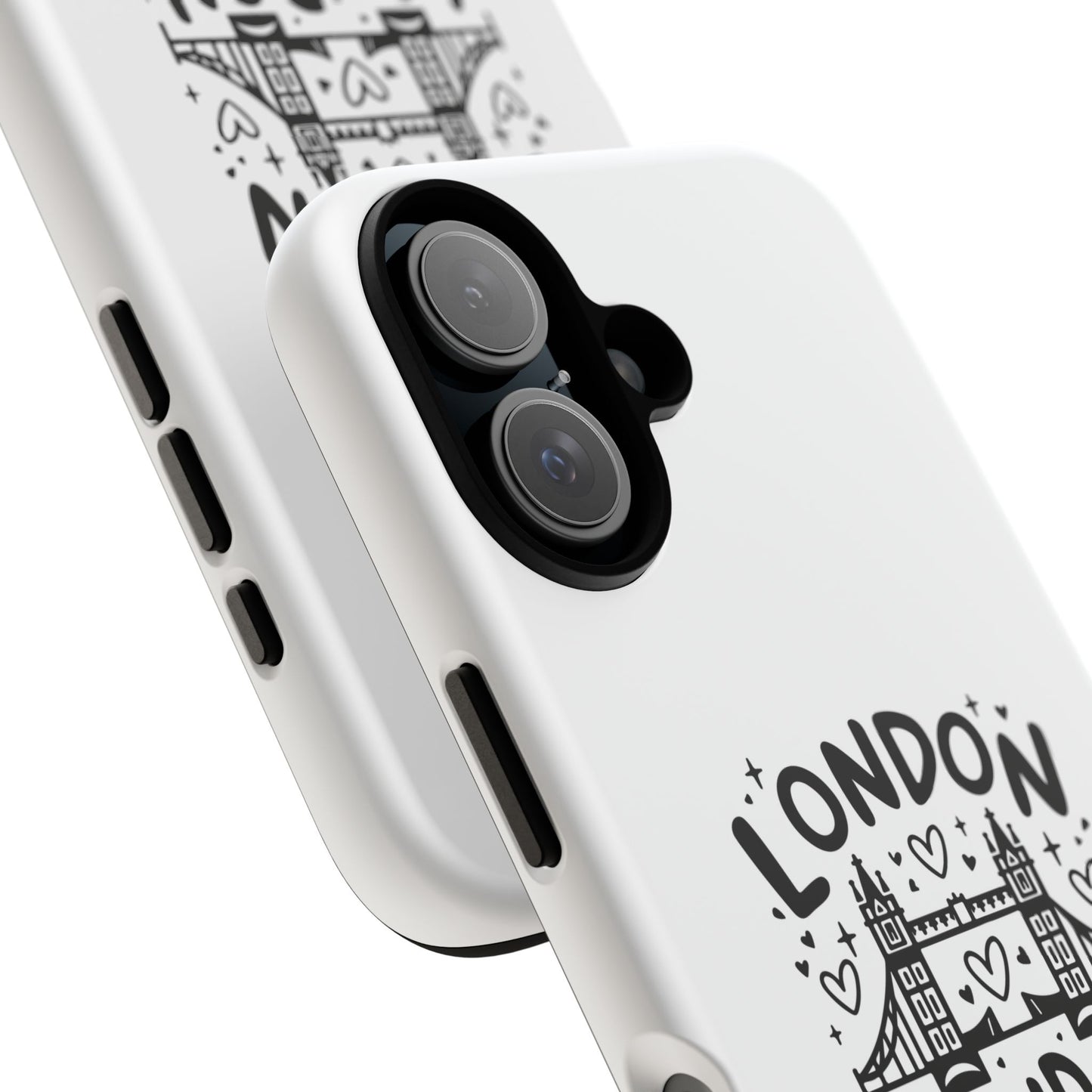 London-Themed Tough Phone Case - Chic & Stylish Protection