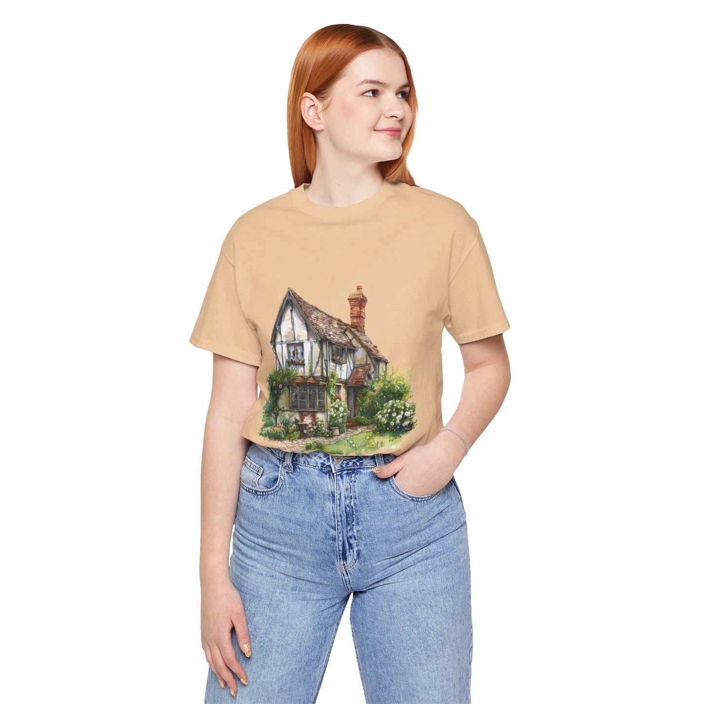 Unisex Jersey Short Sleeve Tee - Timeless Beauty - British Village Homes
