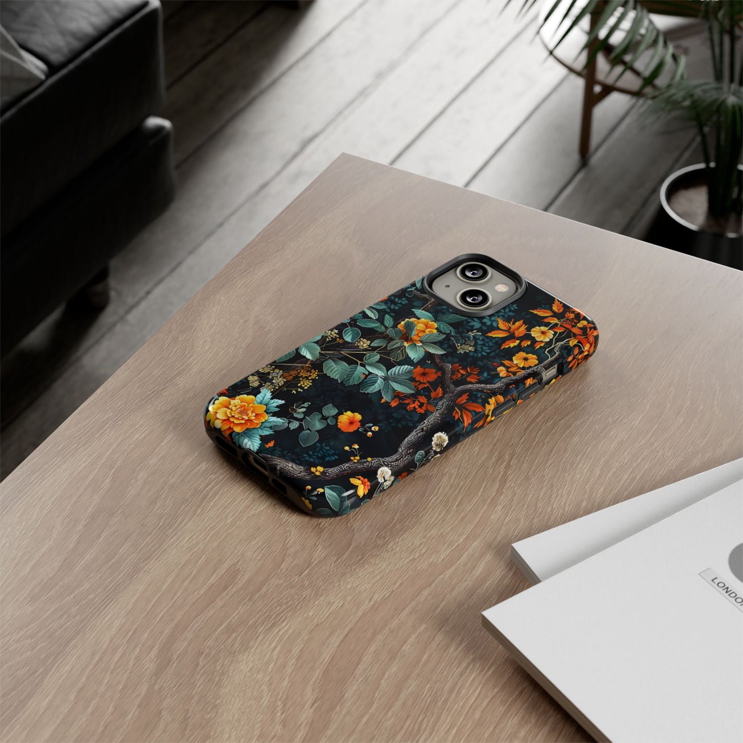 Floral Phone Case | Tough Cases, Protective Cover, Gift for Her, Autumn Vibes, Floral Phone Accessory, Unique Design