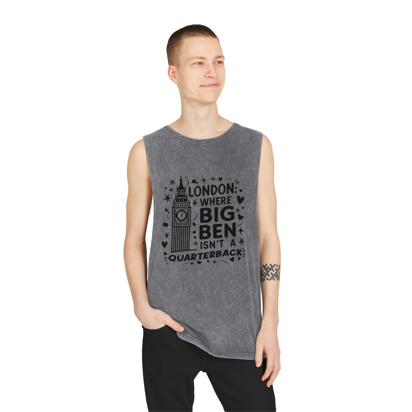 Unisex Stonewash Tank Top - London's Dream