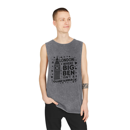 Unisex Stonewash Tank Top - London's Dream