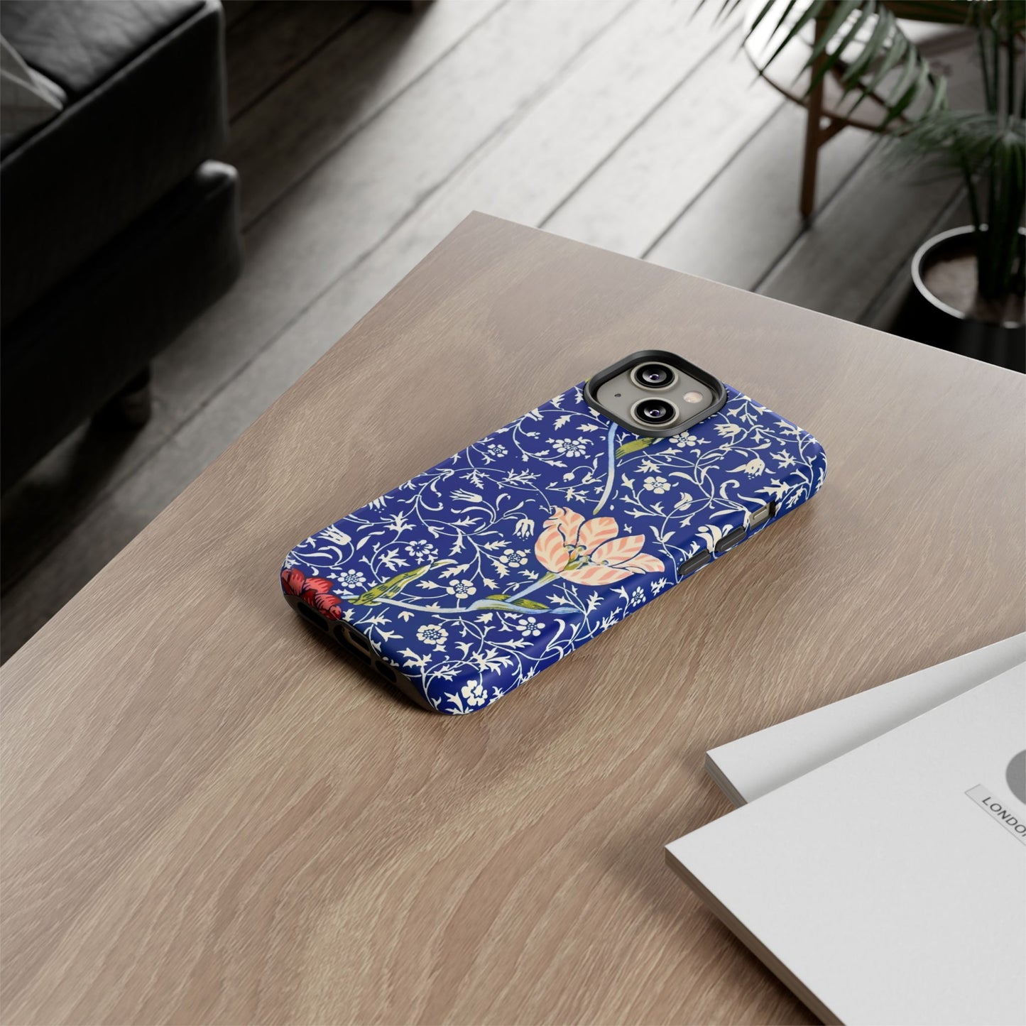 Floral Phone Case, Unique Tough Phone Cover, Gift for Her, Spring Decor, Durable Protective Case, Elegant Floral Design
