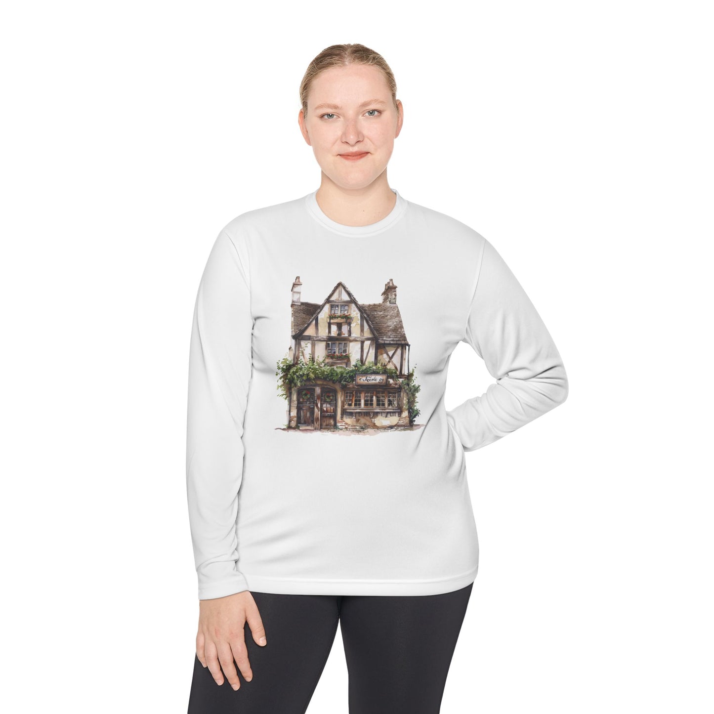Unisex Lightweight Long Sleeve Tee - Charming & Cozy - Life in a British Village House
