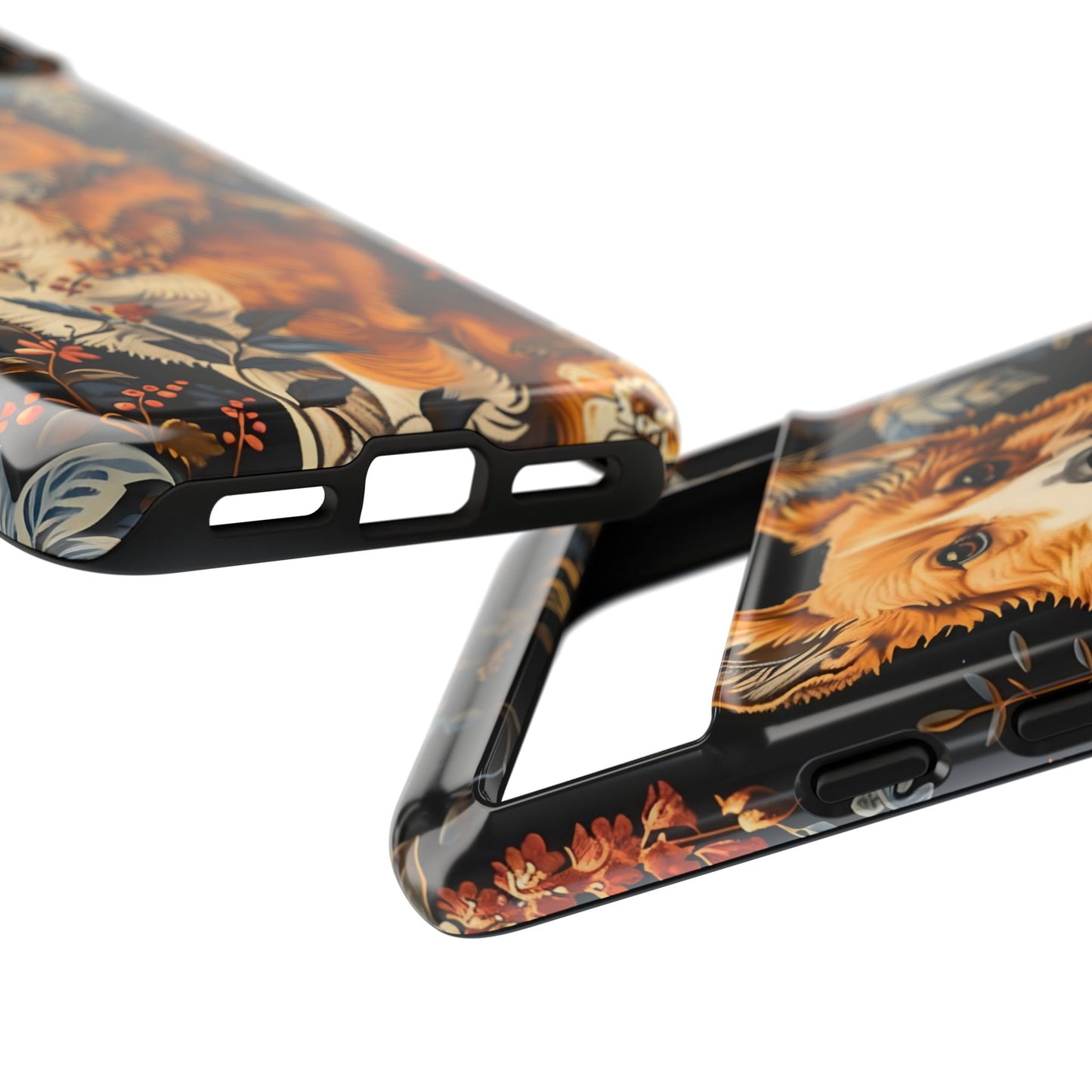 Corgi Floral Phone Case - Tough Cases for Dog Lovers, Cute Pet Accessories, Gift for Dog Owners, Floral Design, Personalized Tech Cover