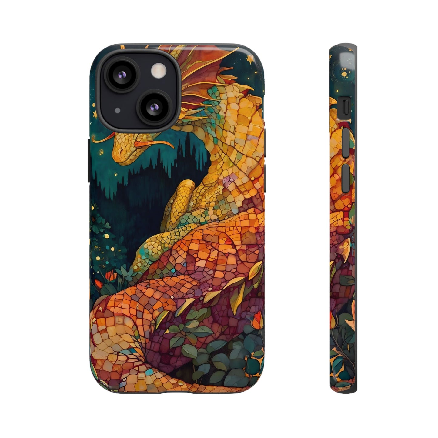 Dragon Art Phone Case, Tough Phone Cover, Fantasy Gift, Unique Mobile Accessory, Dragon Lover Gift, Stylish Protection