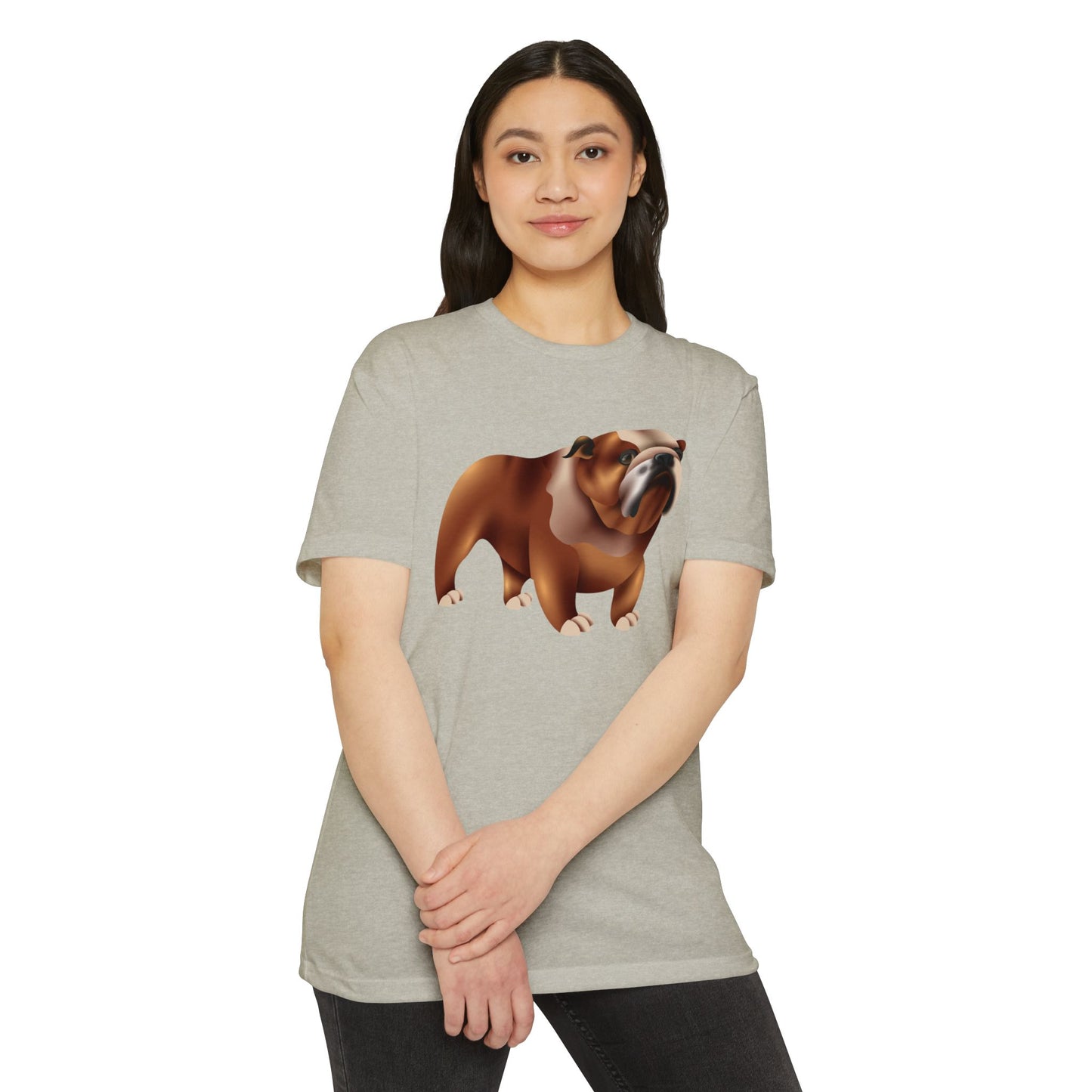 Unisex CVC Jersey T-shirt - Adorable British Dog