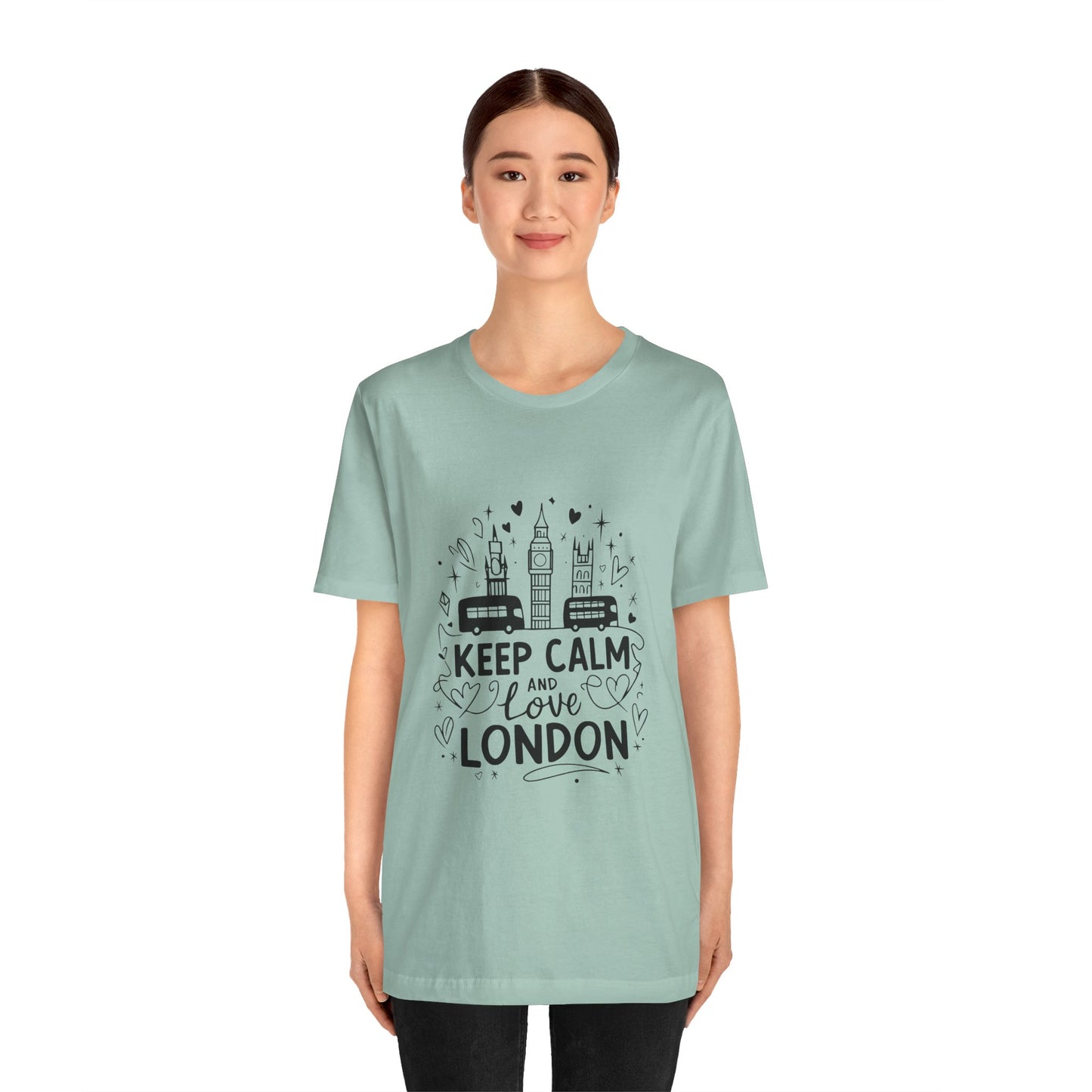 Unisex Jersey Short Sleeve Tee - Keep Calm and love London