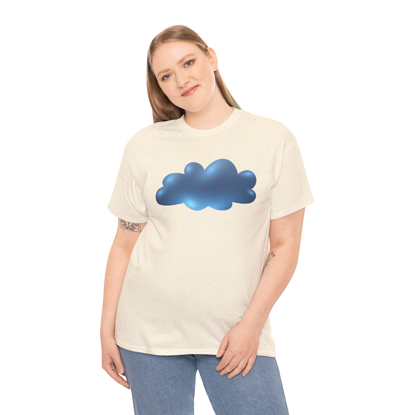 Unisex Heavy Cotton Tee - Serene Cloudscape