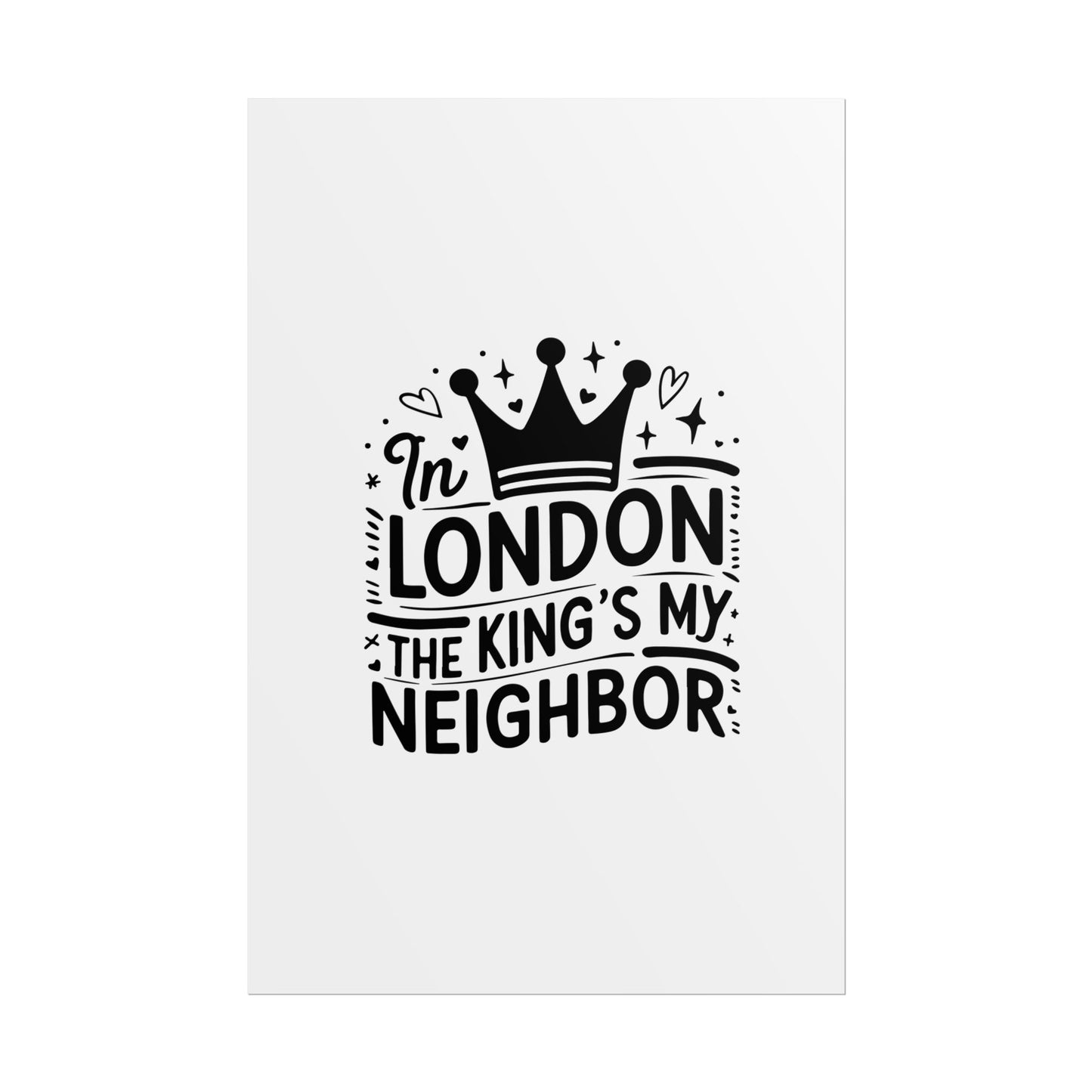 London Themed Rolled Poster - Whimsical Art Print for Home Decor, Gifts, Travel Lovers, Wall Art, Inspirational Quote