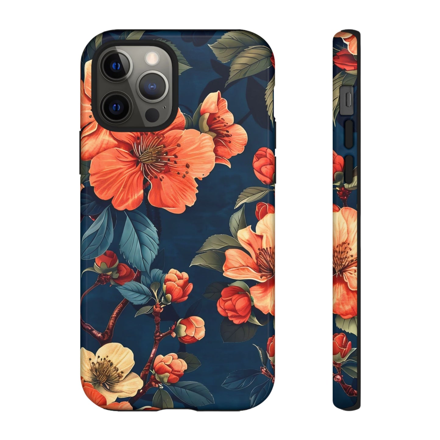 Floral iPhone Case, Tough Cases, Flower Phone Protector, Floral Design, Spring Gift, Phone Cover