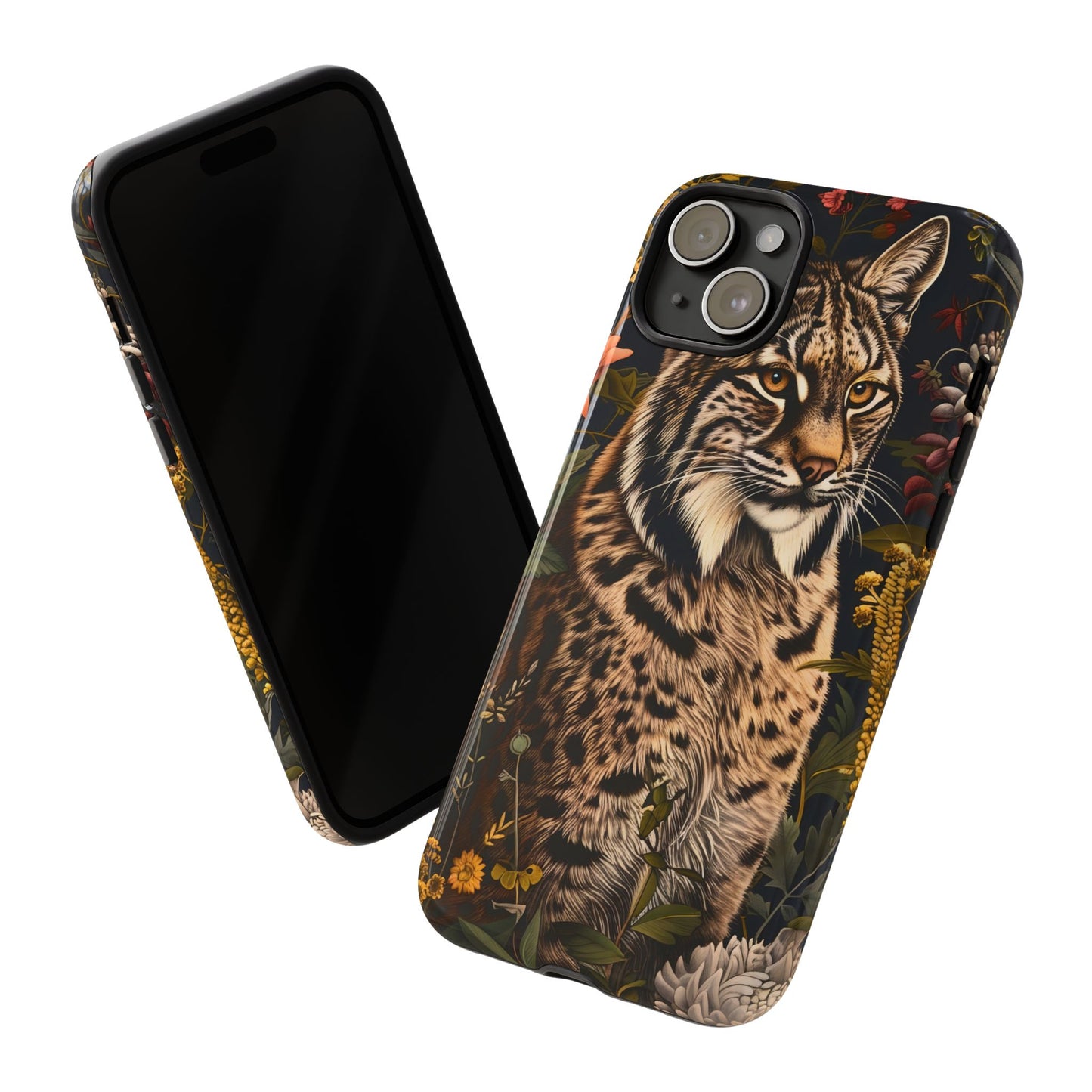Wildlife Phone Case with Lynx Design, Tough Cases, Animal Lovers Gift, Nature Inspired Accessories, Unique Tech Protection