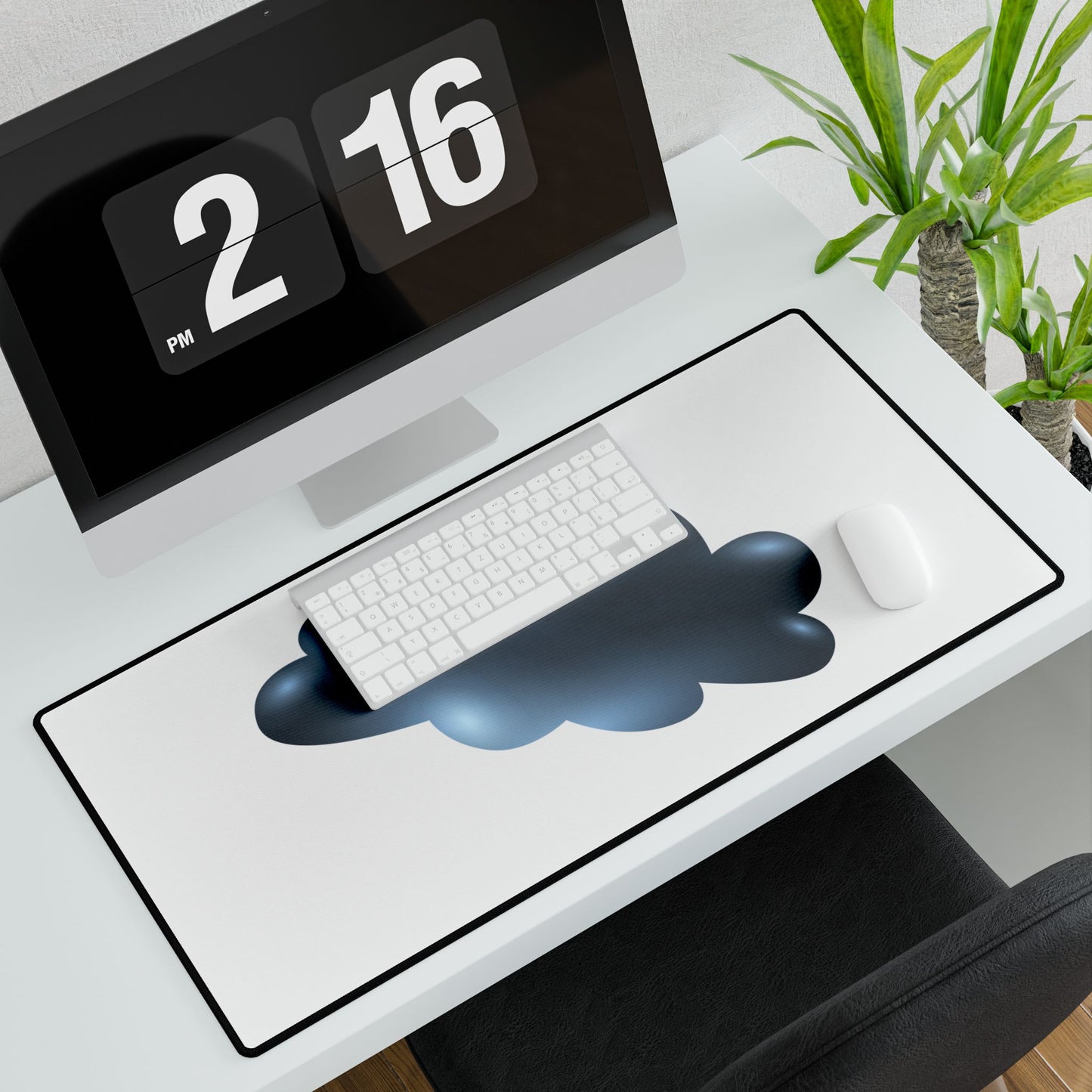 Minimalist Cloud Desk Mat | Modern Office Decor, Workspace Accessory, Desk Pad, Gift for Home Office, Aesthetic Office Supplies