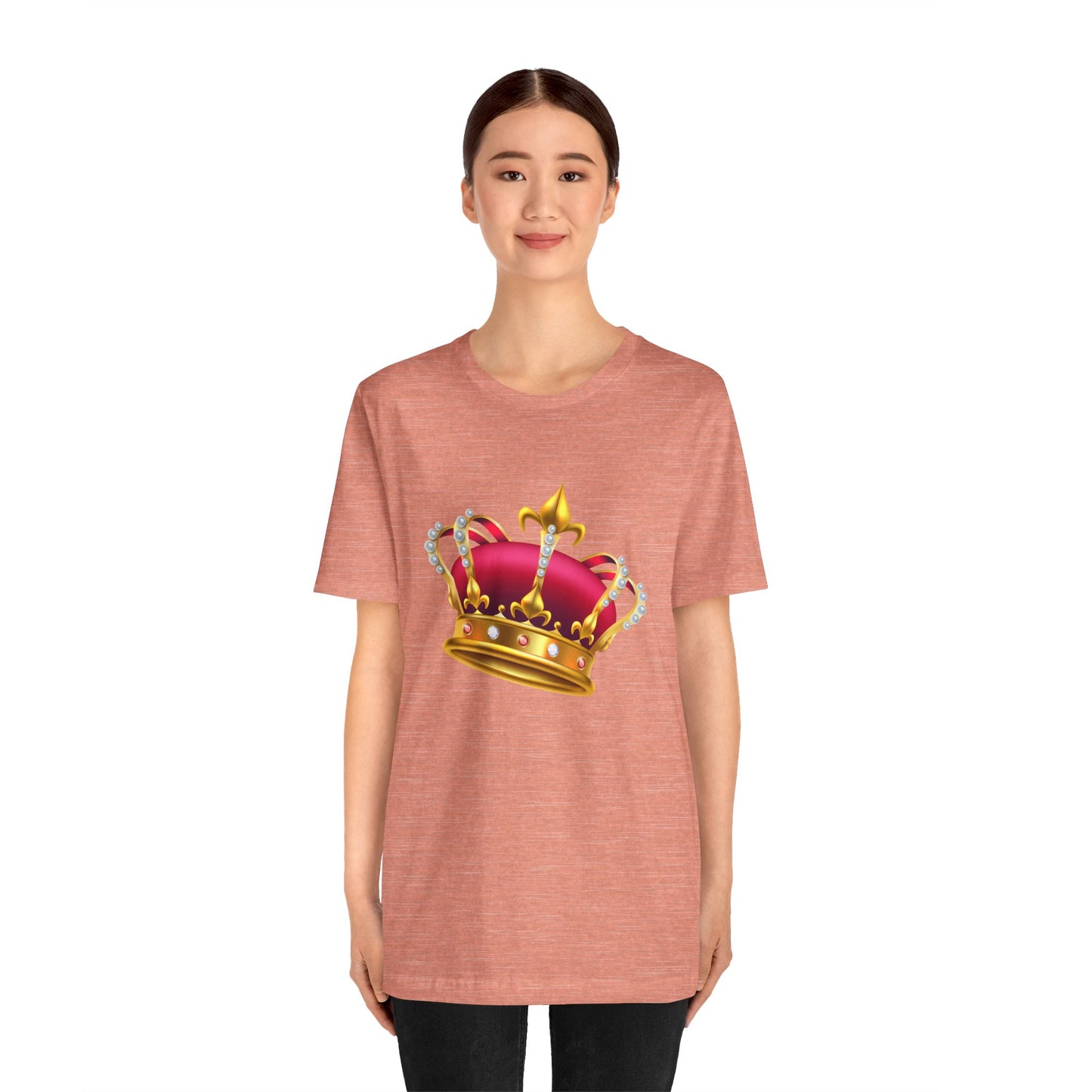 Unisex Jersey Short Sleeve Tee - British Royal Crown Design - Iconic Symbol of Monarchy