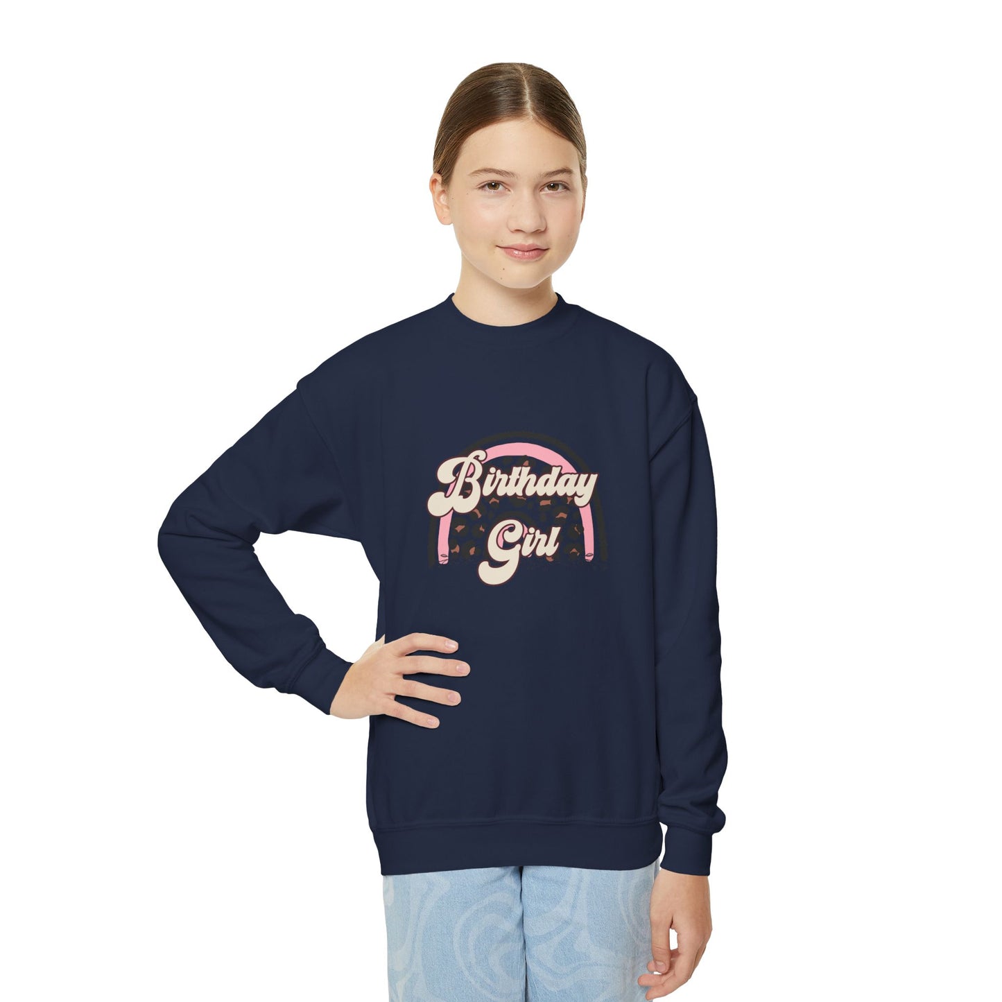 Birthday Girl Youth Crewneck Sweatshirt - Cute & Cozy Gift for Celebrations