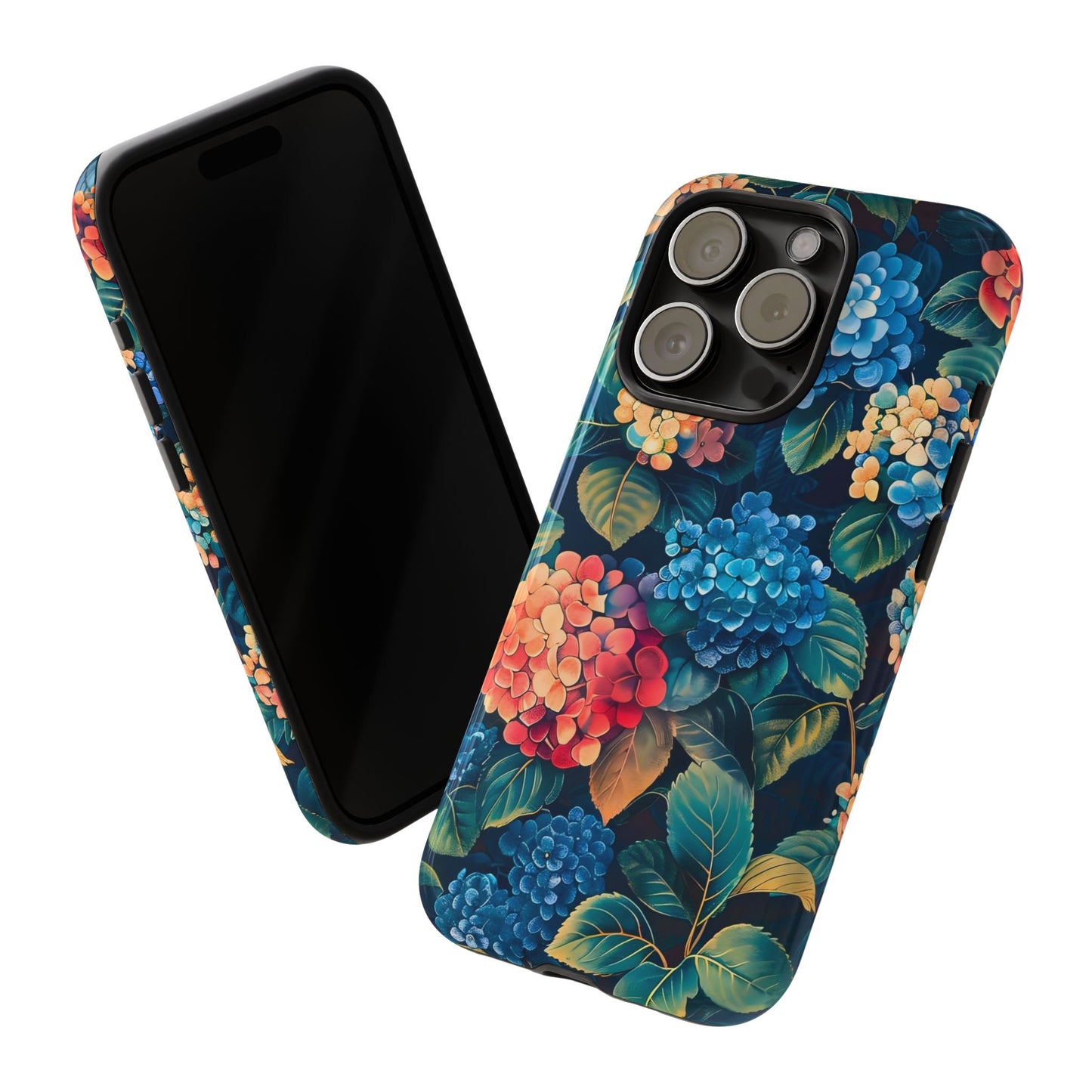 Floral Tough Phone Case, Durable Smartphone Cover, Flower Design, Gift for Her, Stylish Protection
