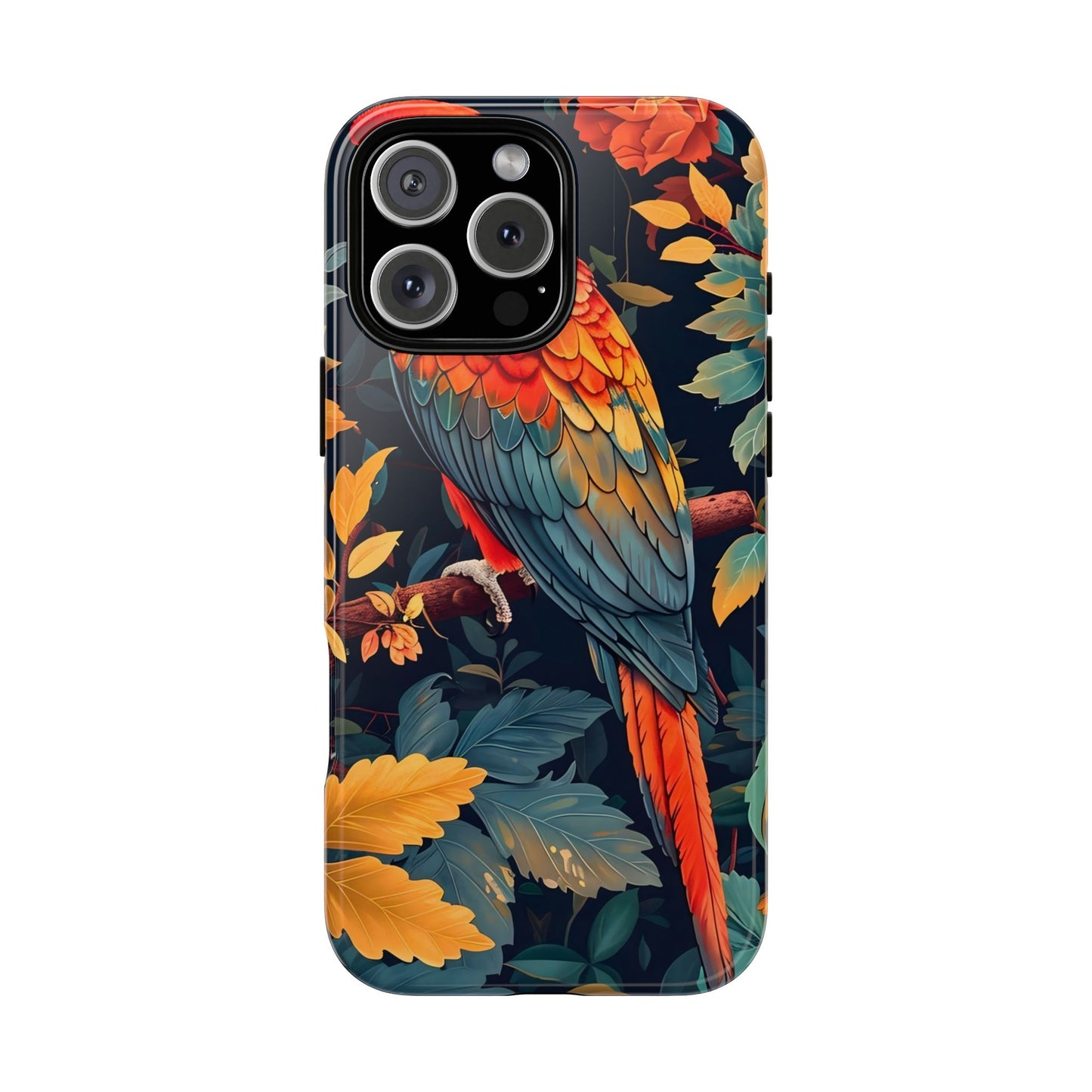 Vibrant Parrot Phone Case - Tough, Stylish, Nature-Inspired, Tropical, Wildlife, Perfect Gift, Summer Vibes